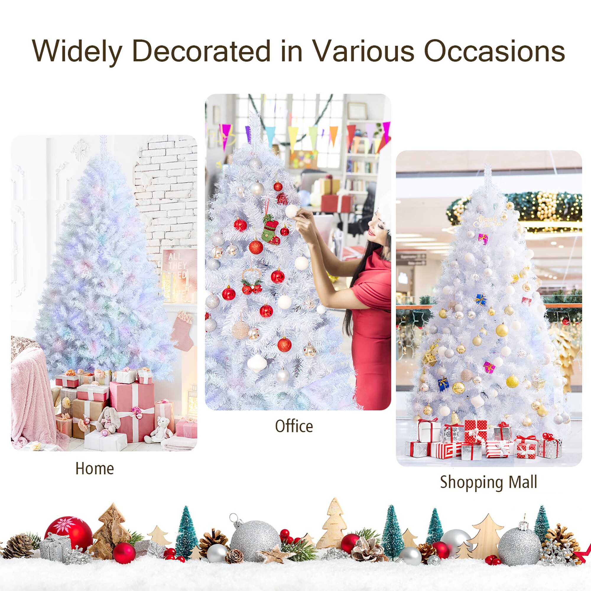 Costway CM23606 Artificial-Christmas-Trees - View #6