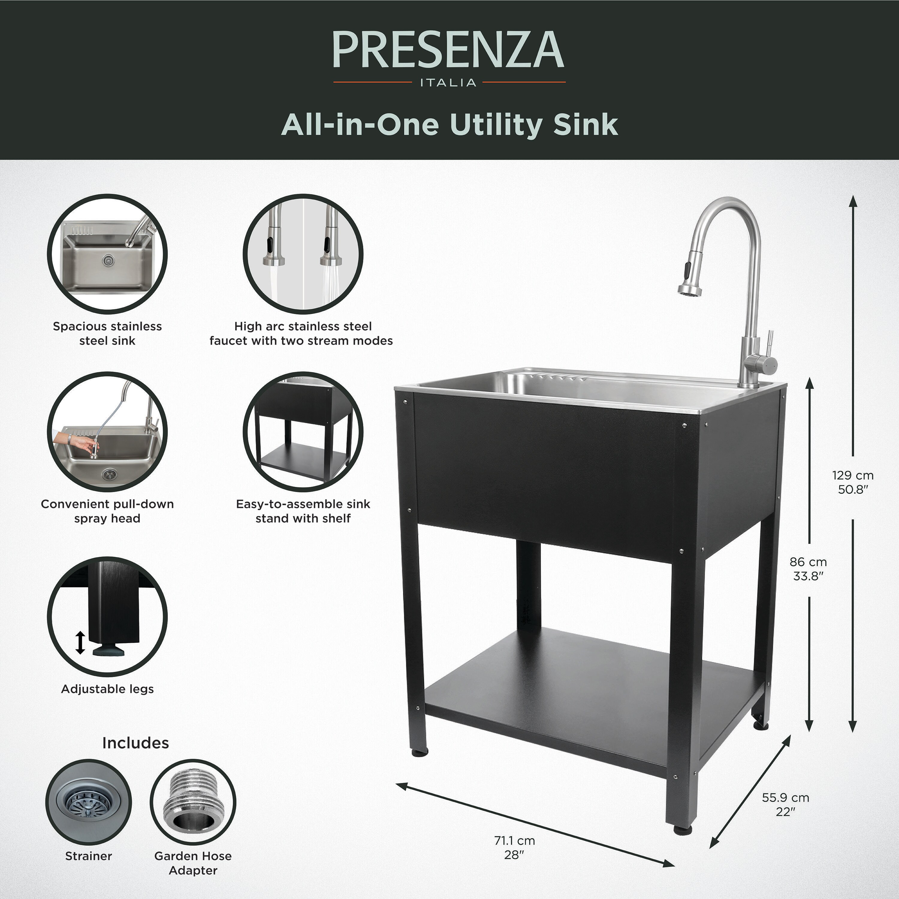 Presenza 78787 Laundry-Tubs-Utility-Sinks - View #9