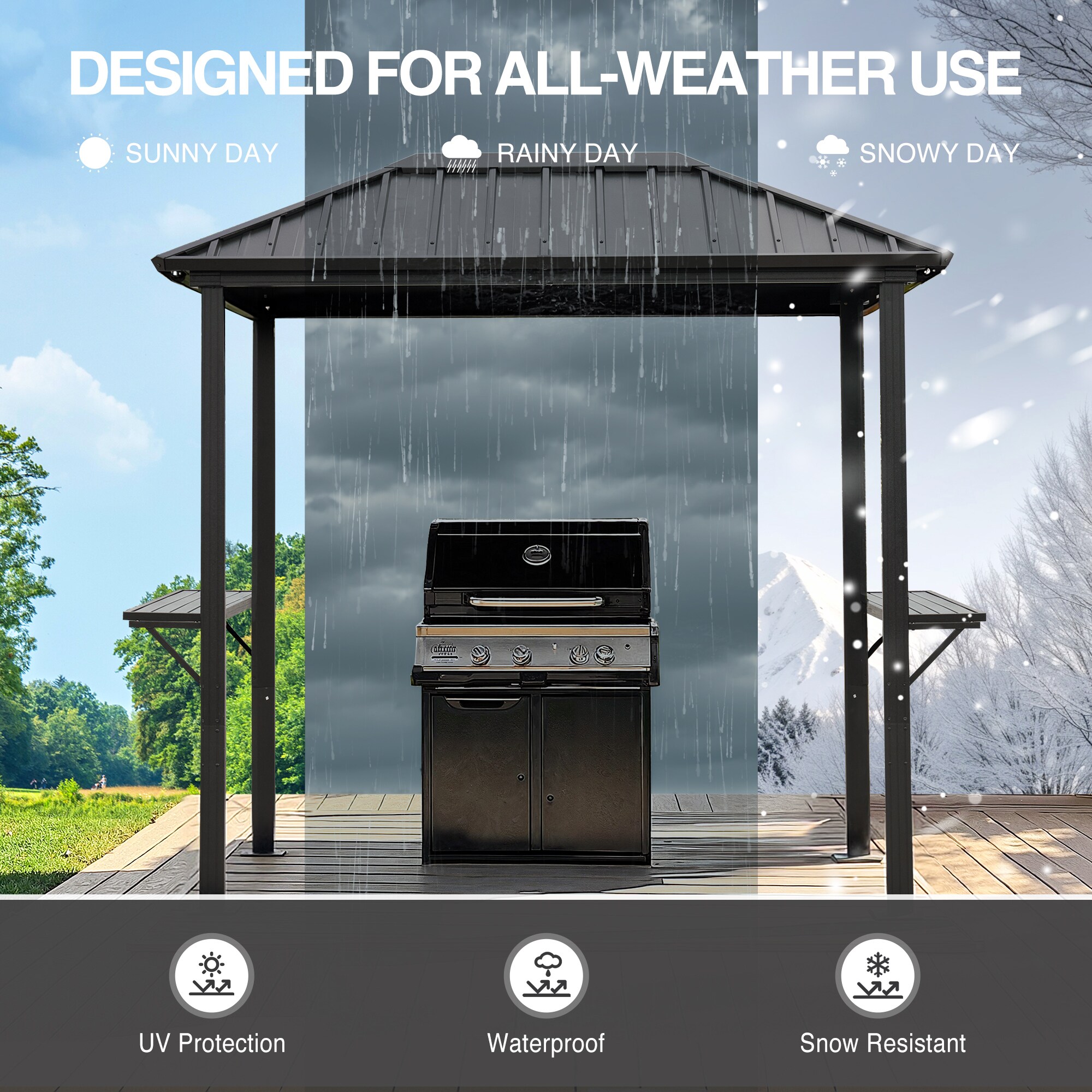 Bybafun YE3500010 Wood-Resin-Gazebos - View #4