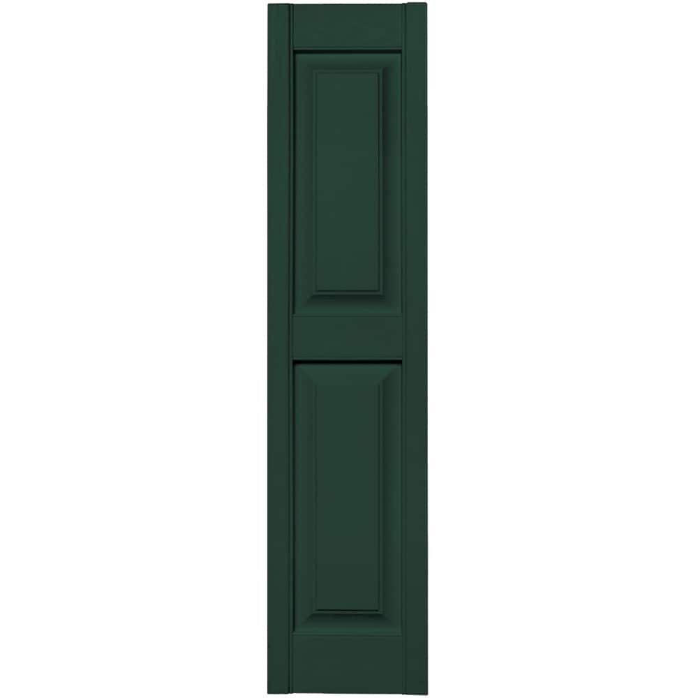 Vantage V4711251122 12-in W x 50.875-in H Midnight Green Exterior Shutters