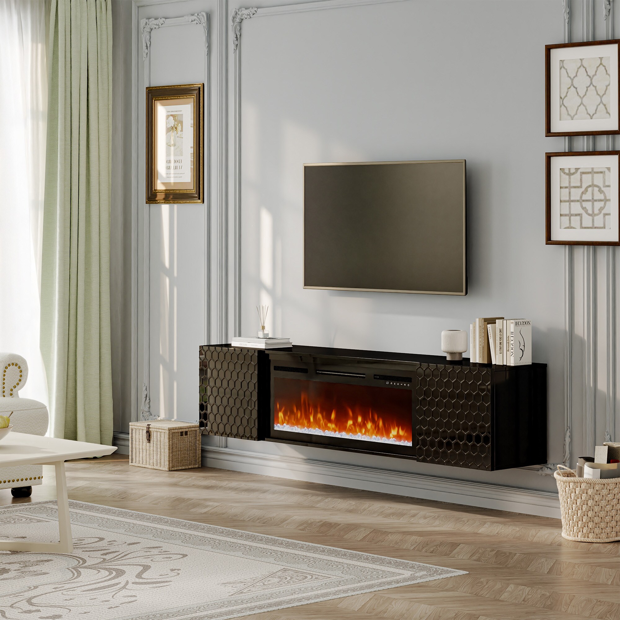 Clihome CL-WMTVS017-EXP-F018 Electric-Fireplaces - View #3