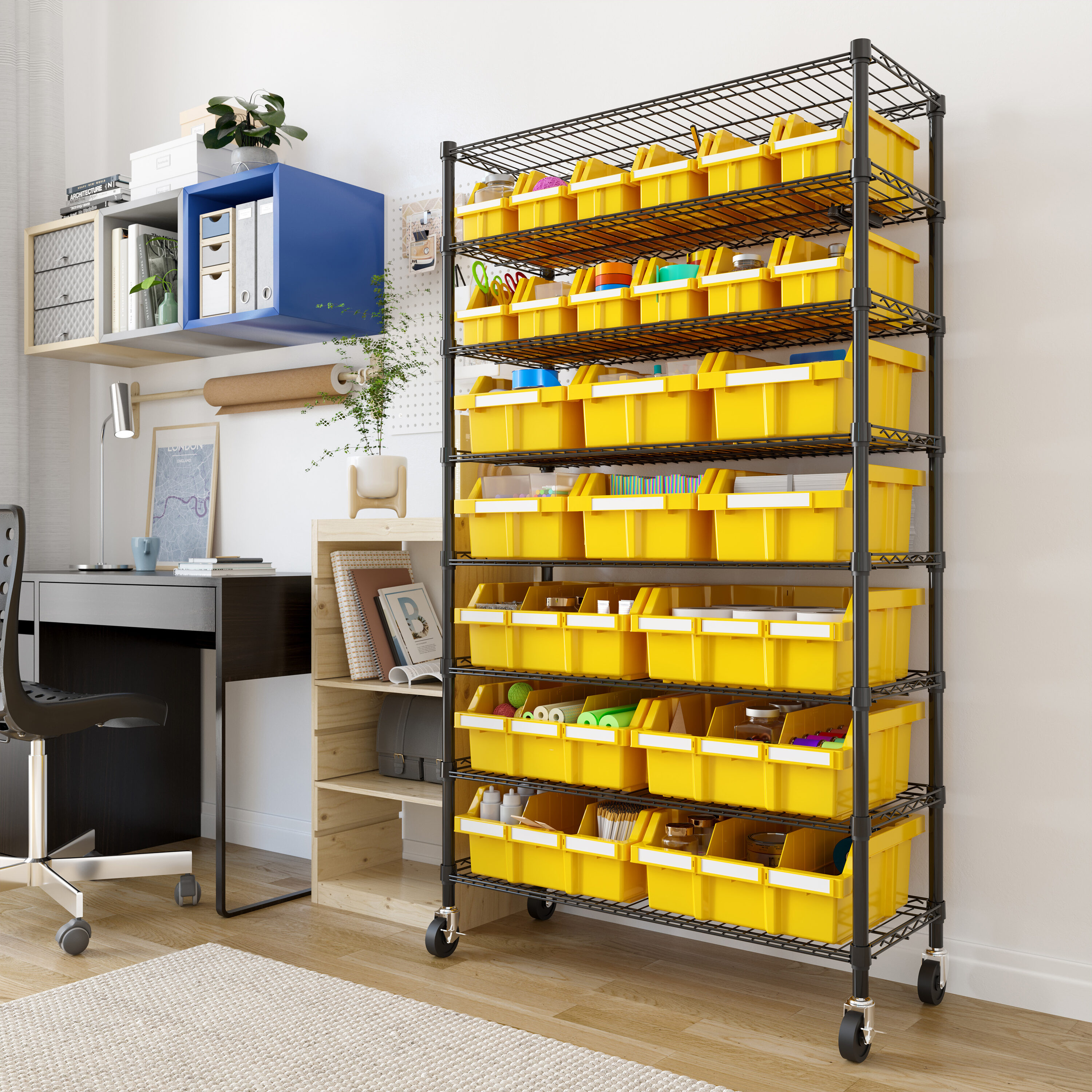 Seville Classics SHE16508BB Free-Standing-Shelving - View #8