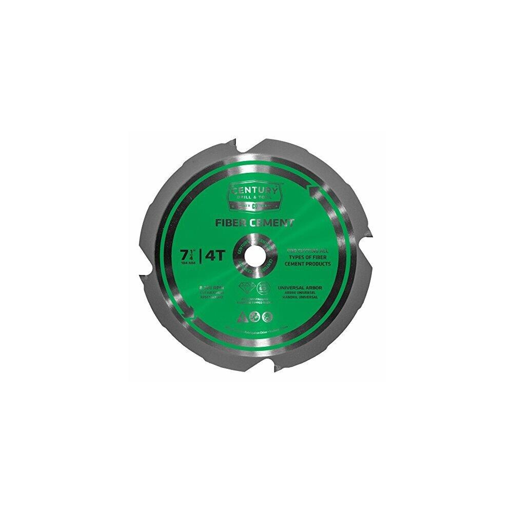 Century Drill & Tool WLLCH7837 Fiber Cement Saw Blade- 7.25 in. x 4T