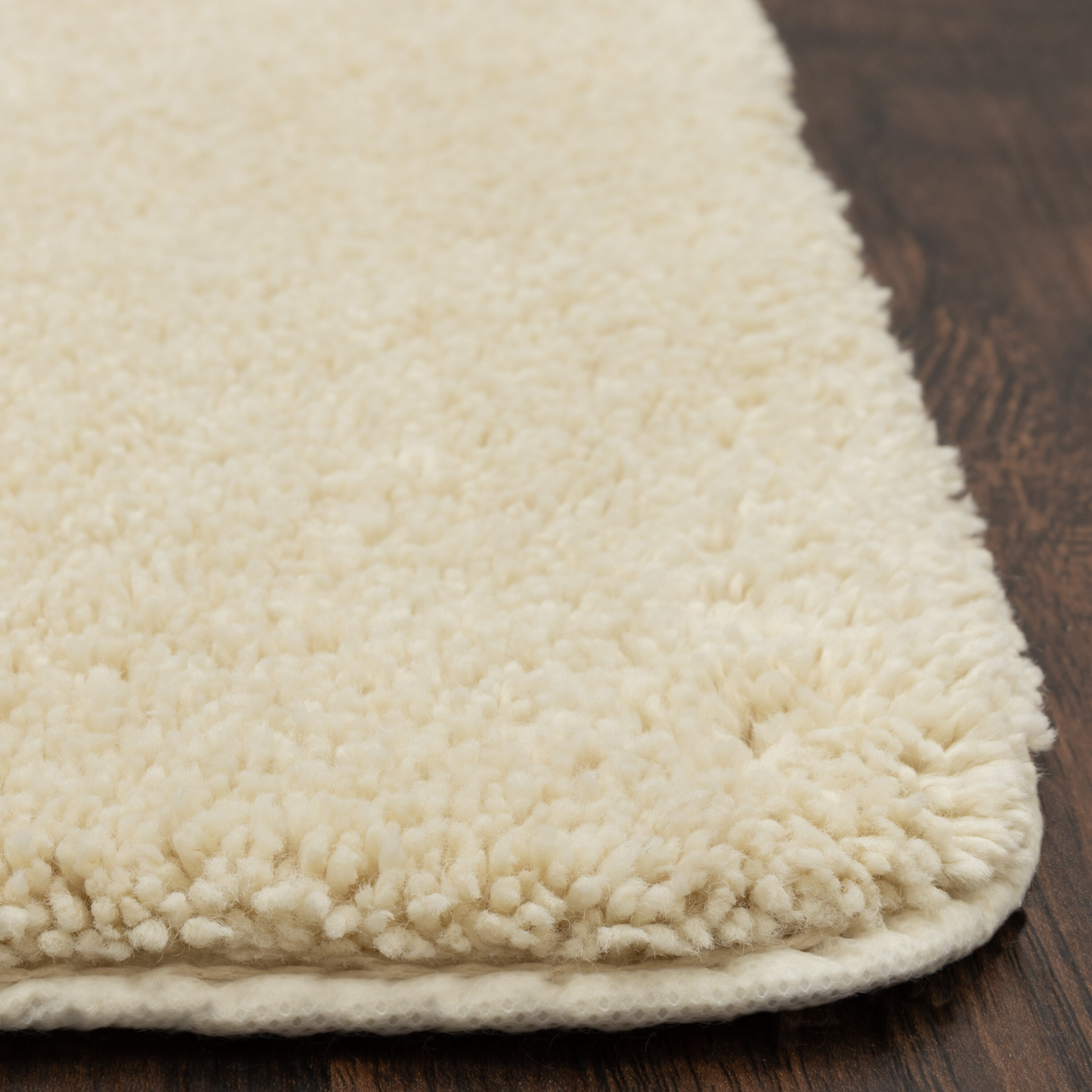 allen + roth 20-in x 32-in Taupe Cotton Bath Mat in the Bathroom