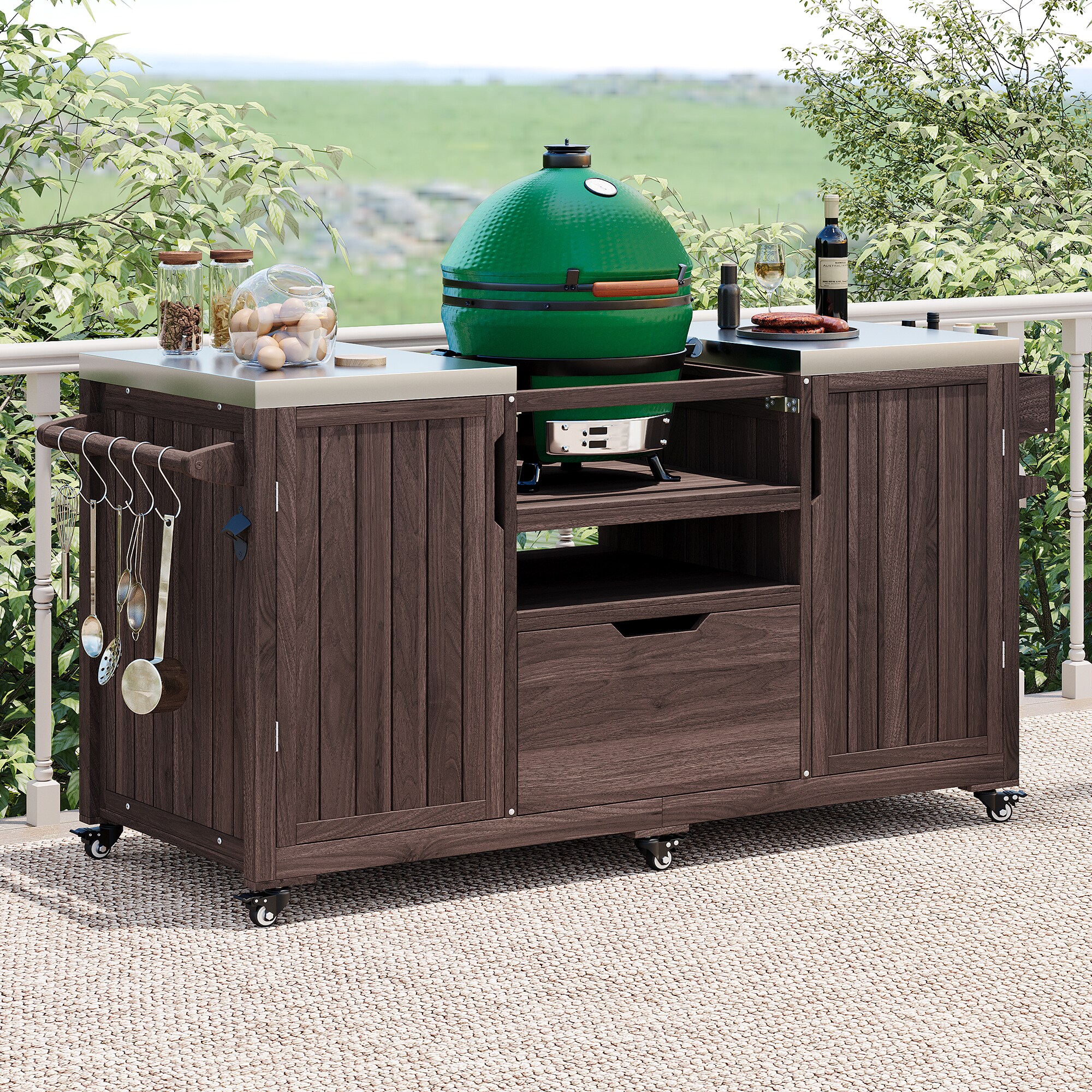Bybafun YA0200166 Grill-Carts-Grill-Stands - View #20