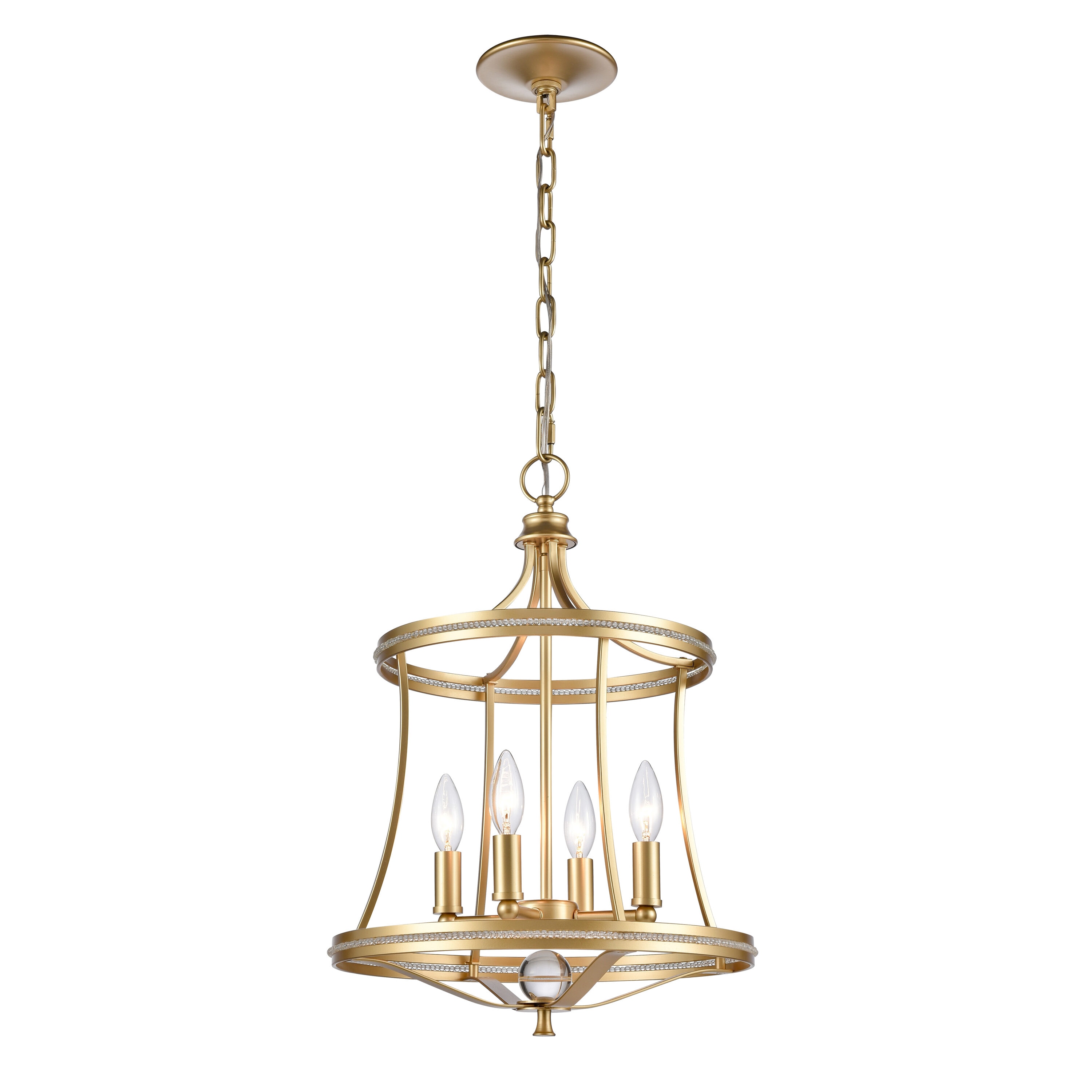 Westmore by ELK Lighting LW-202302010097 Creek Champagne Gold Traditional Globe Medium Hanging Pendant light