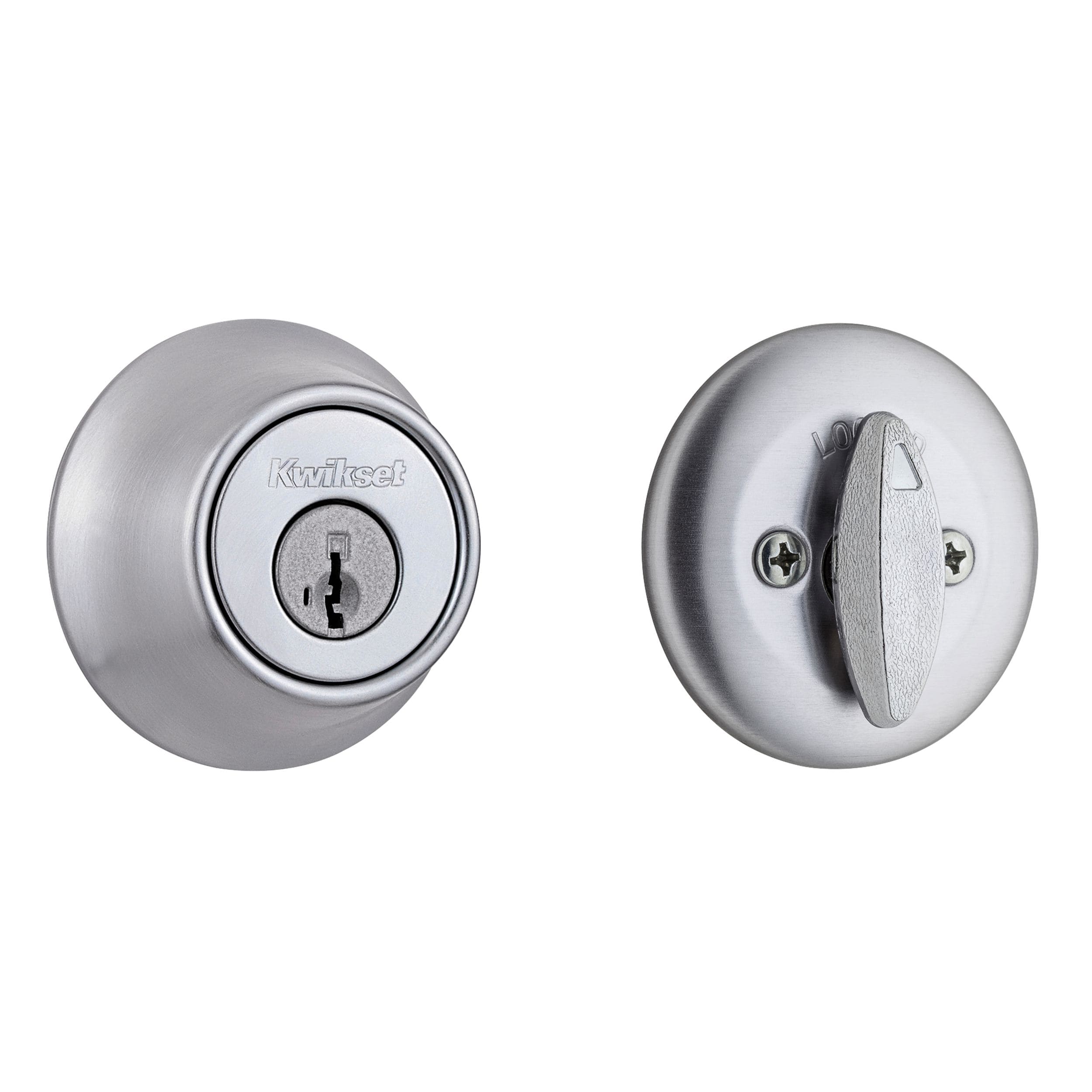 Kwikset Series 660 Satin Chrome Single Cylinder Deadbolt with SmartKey in  the Deadbolts department at