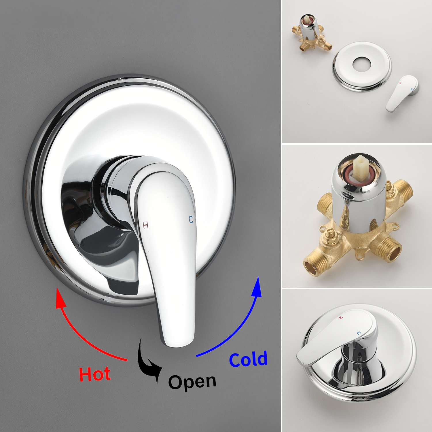 WELLFOR GIG-602MB Tub-Shower-Faucets - View #6