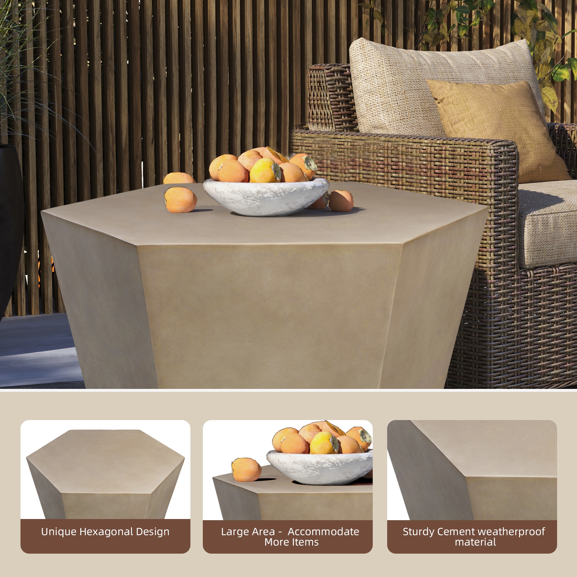 UPHA T28M-6BX-MH Patio-Tables - View #3