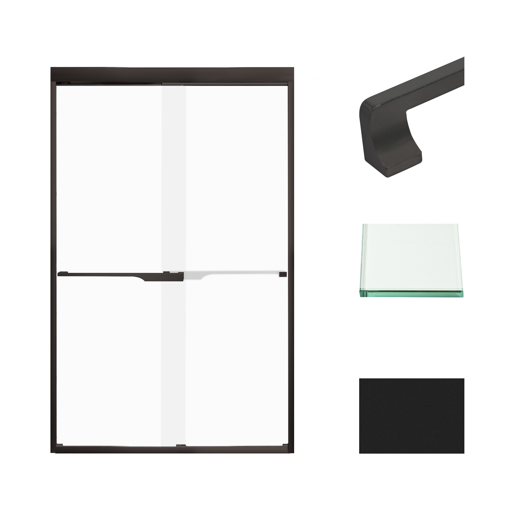 Transolid FBPT487608F-J-MB Shower-Doors - View #2