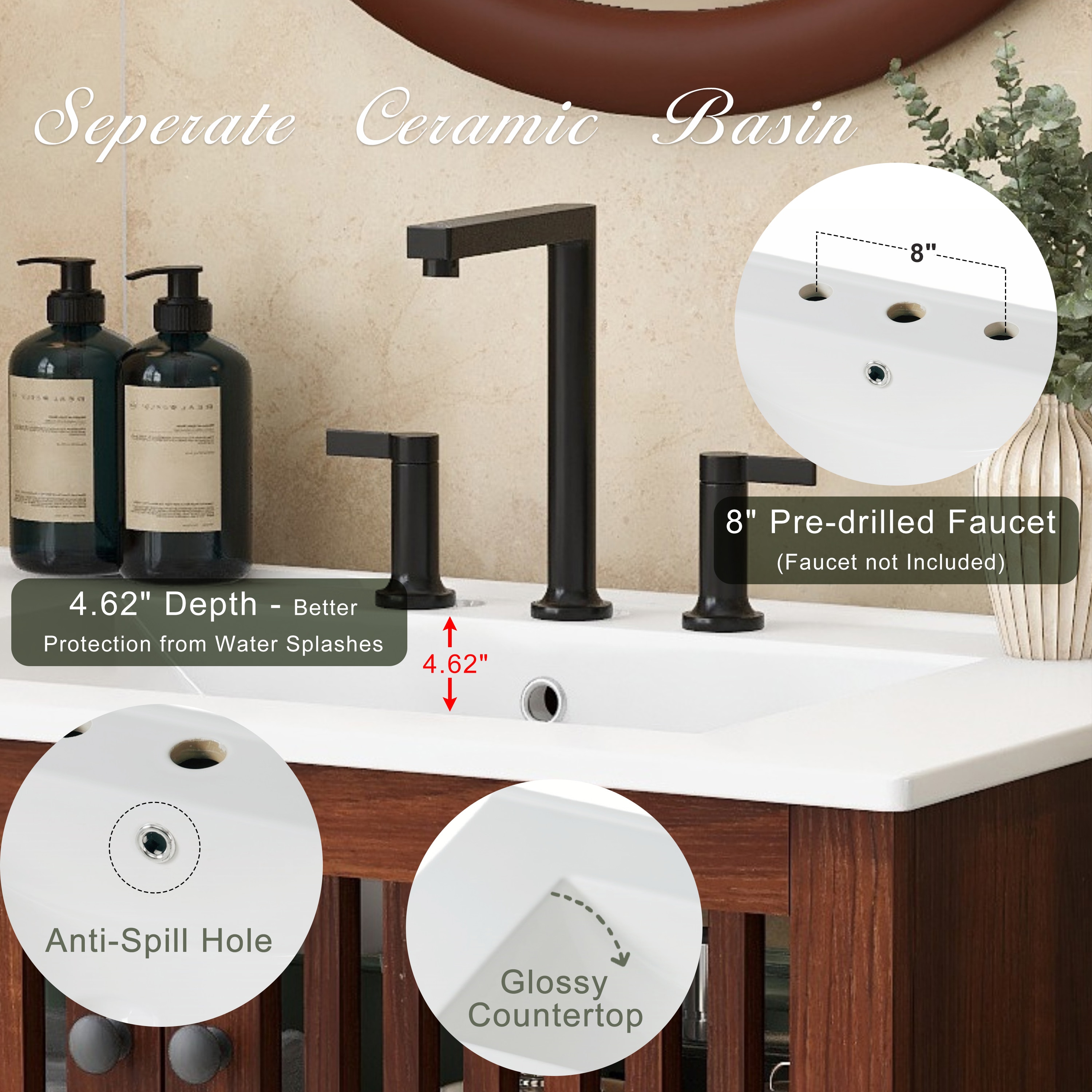 WELLFOR EX3BMBL-40-24 Bath-Vanity-Combo - View #7