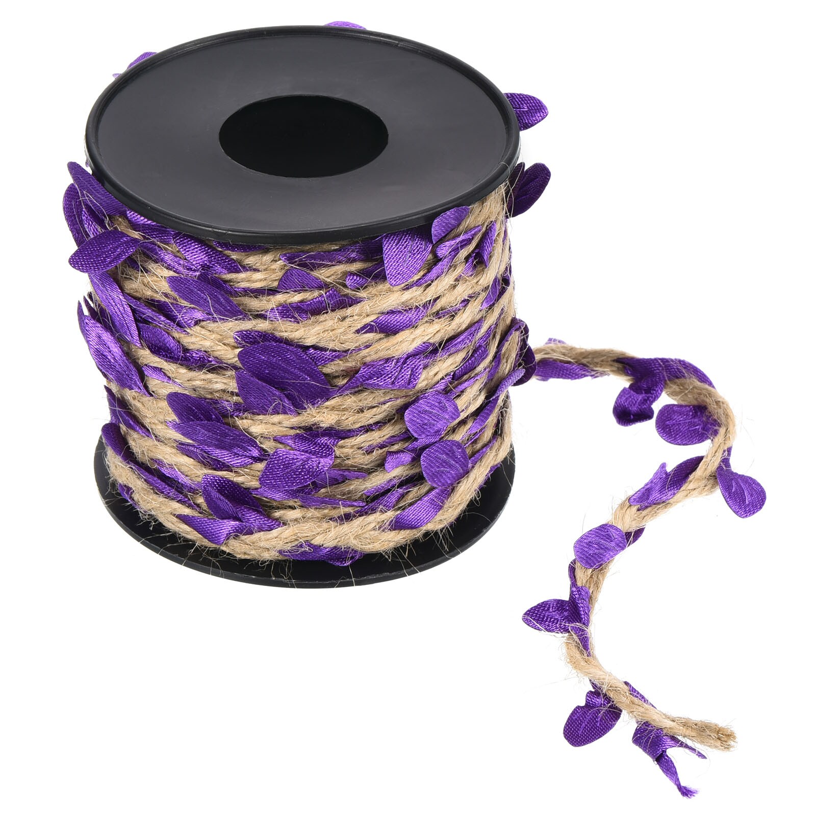 PATIKIL 33ft 5mm Burlap Leaf Ribbon Braided Decoration Vine Natural ...