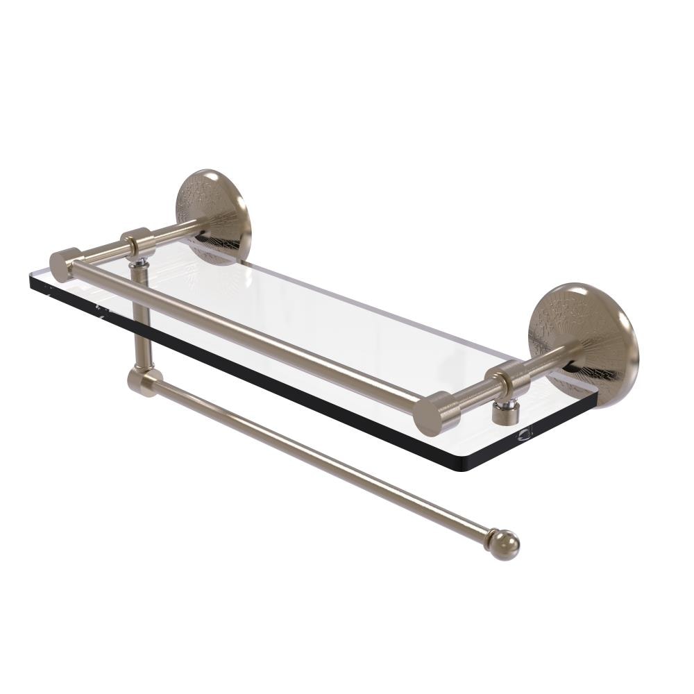 Allied Brass PMC-1PT/16-GAL-PEW Prestige Monte Carlo Antique Pewter Wall mount Bathroom Shelf ( 16-in x 5-in x 5-in )