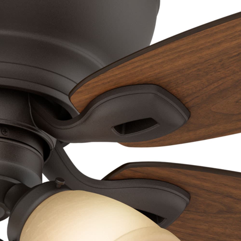 Maiden Bronze 44" Low Profile Ceiling Fan with Lighting