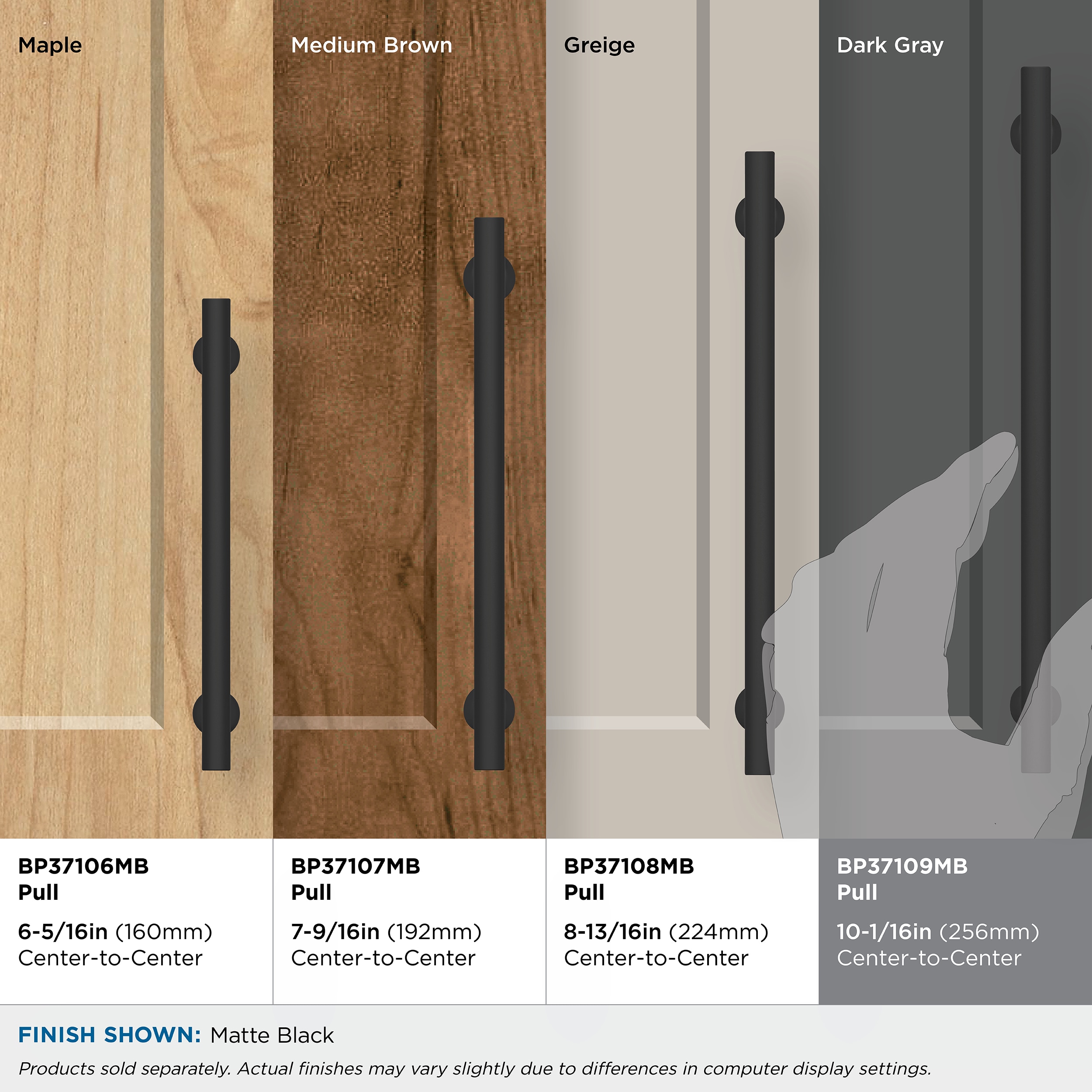 Amerock BP37109MB Cabinet-Pulls - View #5