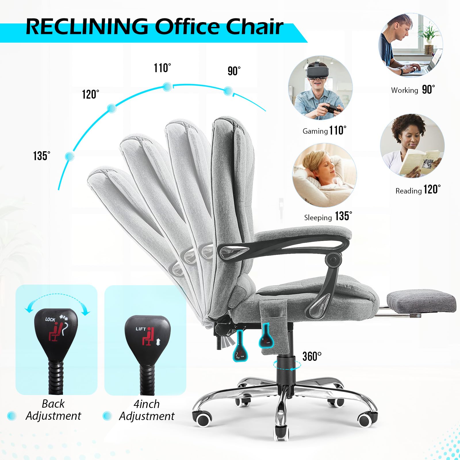 AECOJOY 13093GR-LS01 Office-Chairs - View #4