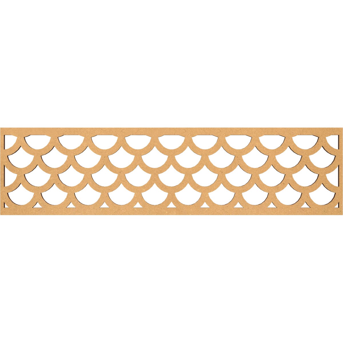 Ekena Millwork MLDB12X47HUDMF Hudson Fretwork Flat Trim 12-in x 3.92-ft Brown Unfinished 2157857 Pierced Wall Panel Moulding