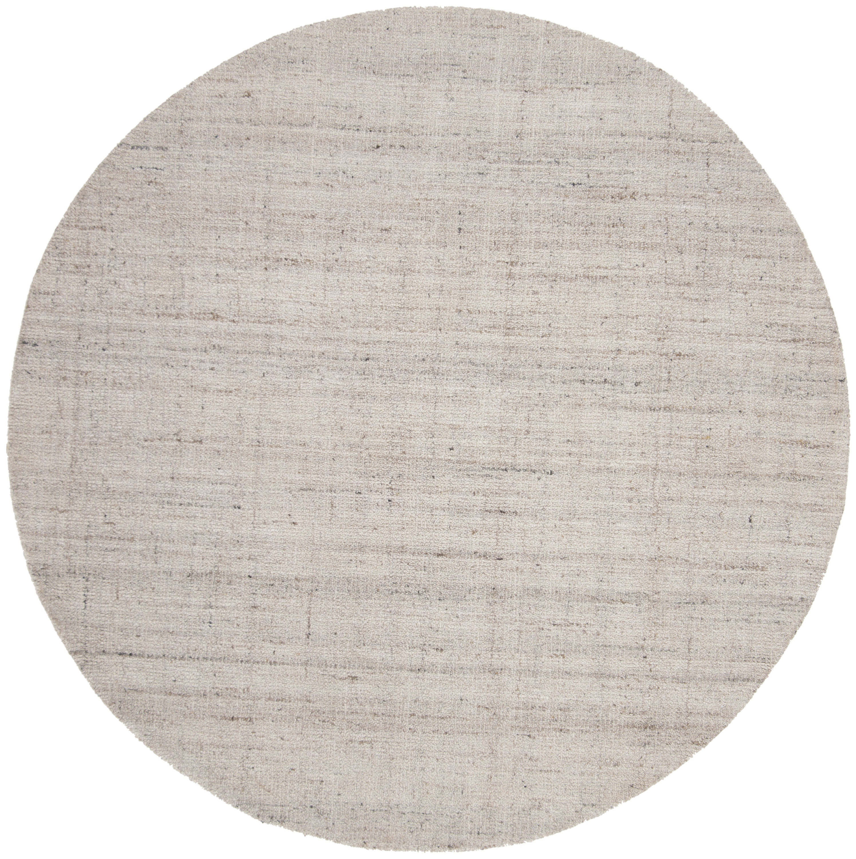 Anji Mountain 8 X 8 (ft) Jute Ivory, Off-white Round Indoor Solid