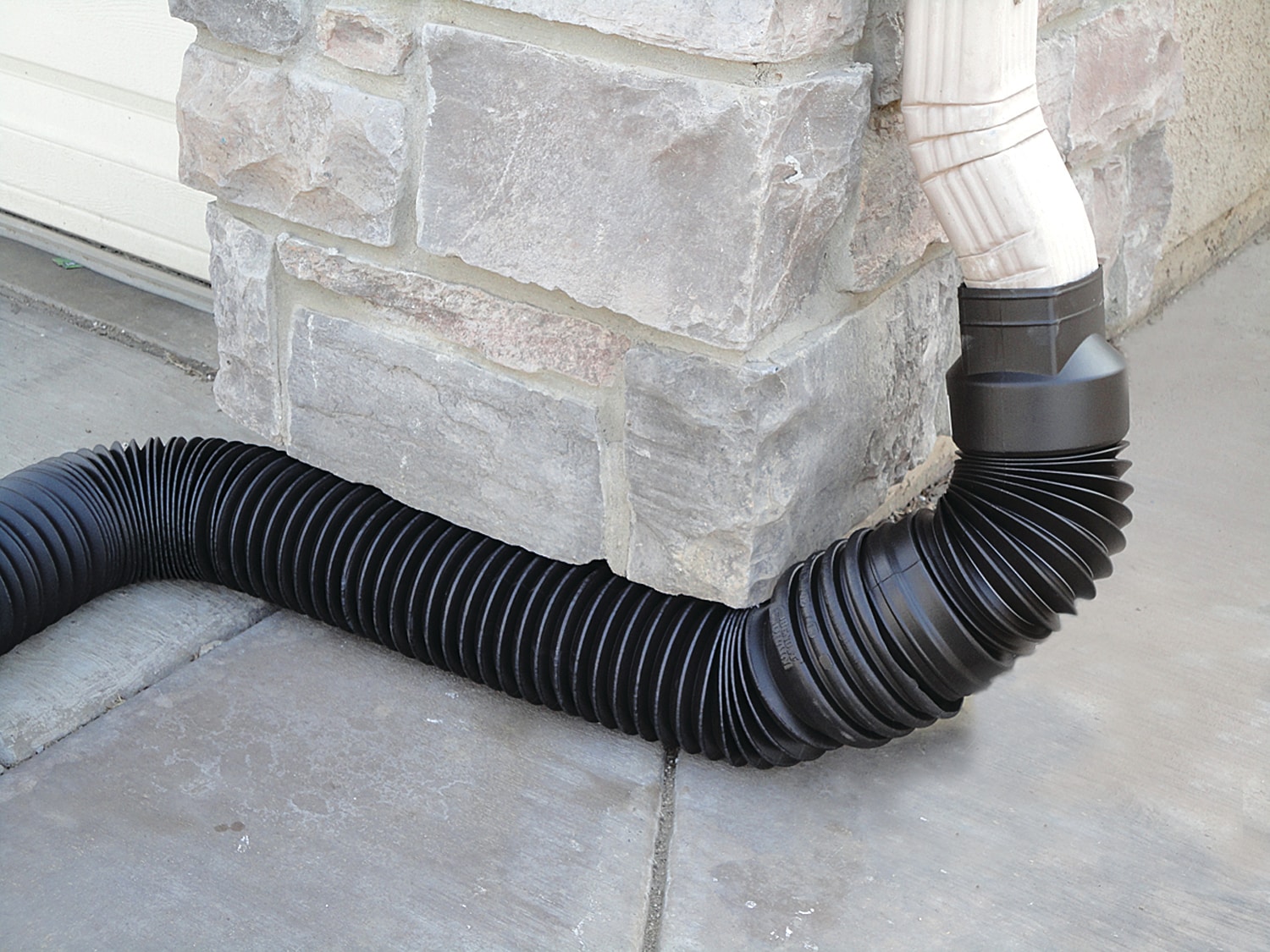 Ads 4 in x 4 in corrugated downspout adapter fittings in the corrugated