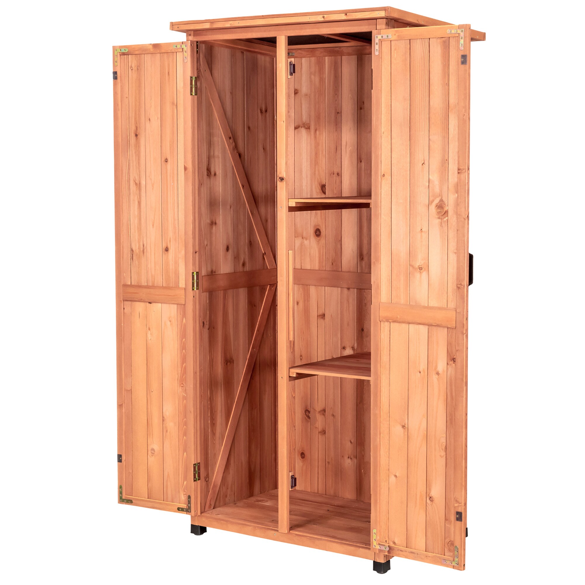 Leisure Season 5-ft x 3-ft Wood Storage Shed - Horizontal Refuse Storage  Shed, Cedar, Lean-to Style (55.0 Cu. Feet) in the Wood Storage Sheds  department at