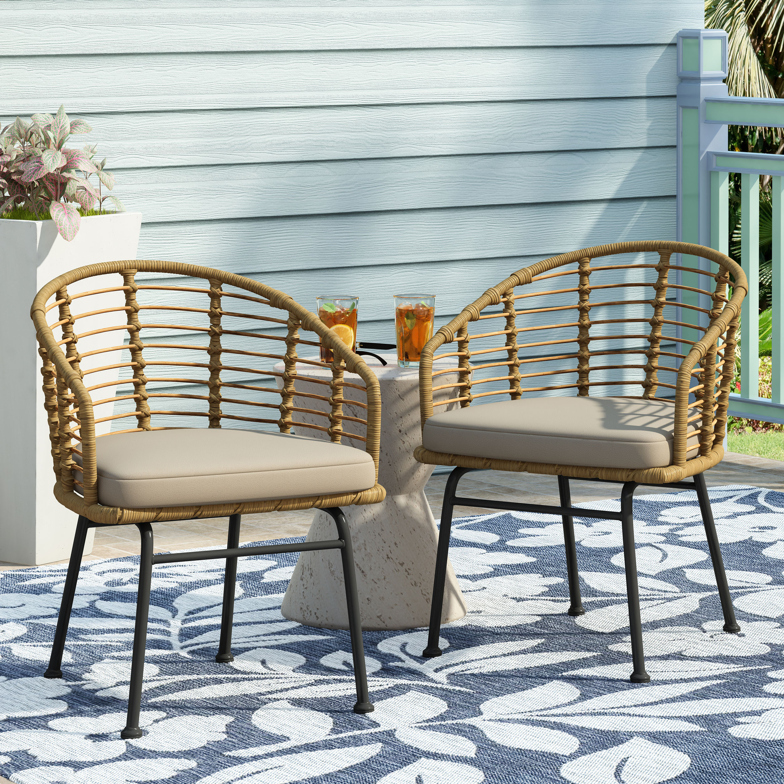 Mondawe MO-NH-4LBRN Patio-Chairs - View #3