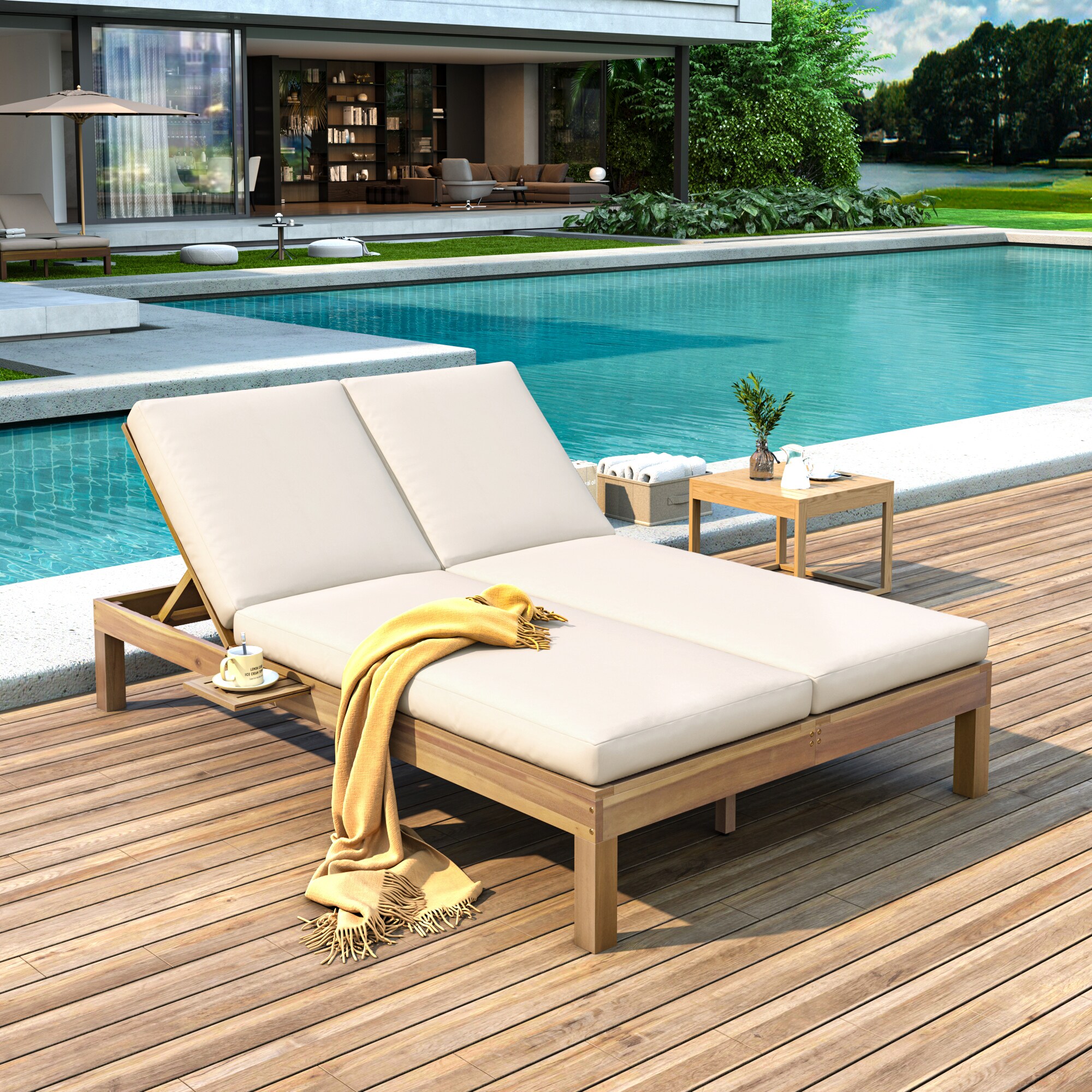 SINOFURN SYA710015GY Patio-Sofas-Daybeds - View #2