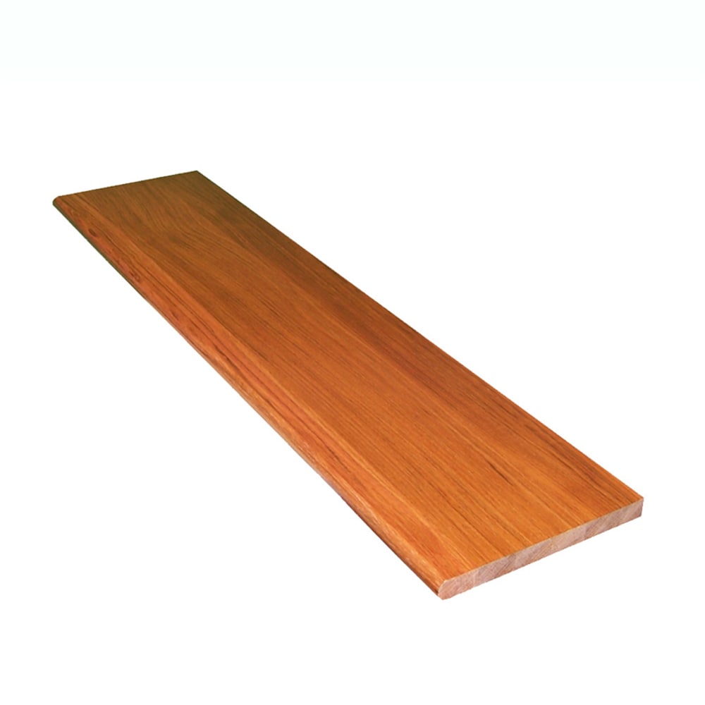Stairtek BTBC114800050 48-in x 11.5-in x 1-in Natural Brazilian cherry Bullnose Stair Tread