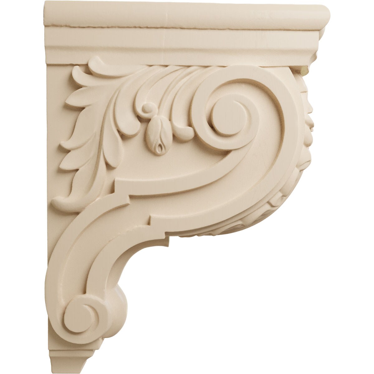 Alder 14" Traditional Unfinished Wood Corbel