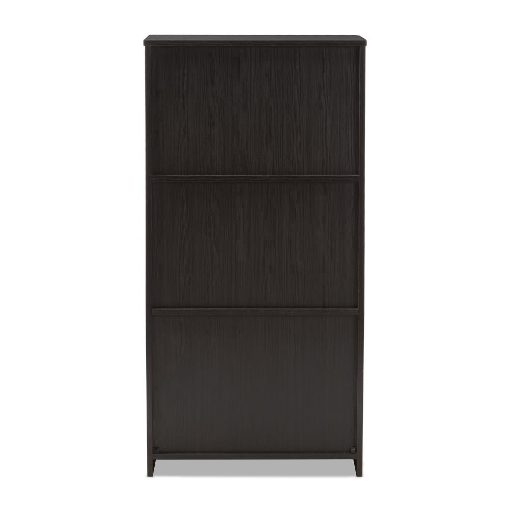 Baxton Studio Carlingford Espresso 2 Shelf Modular Bookcase 23.62