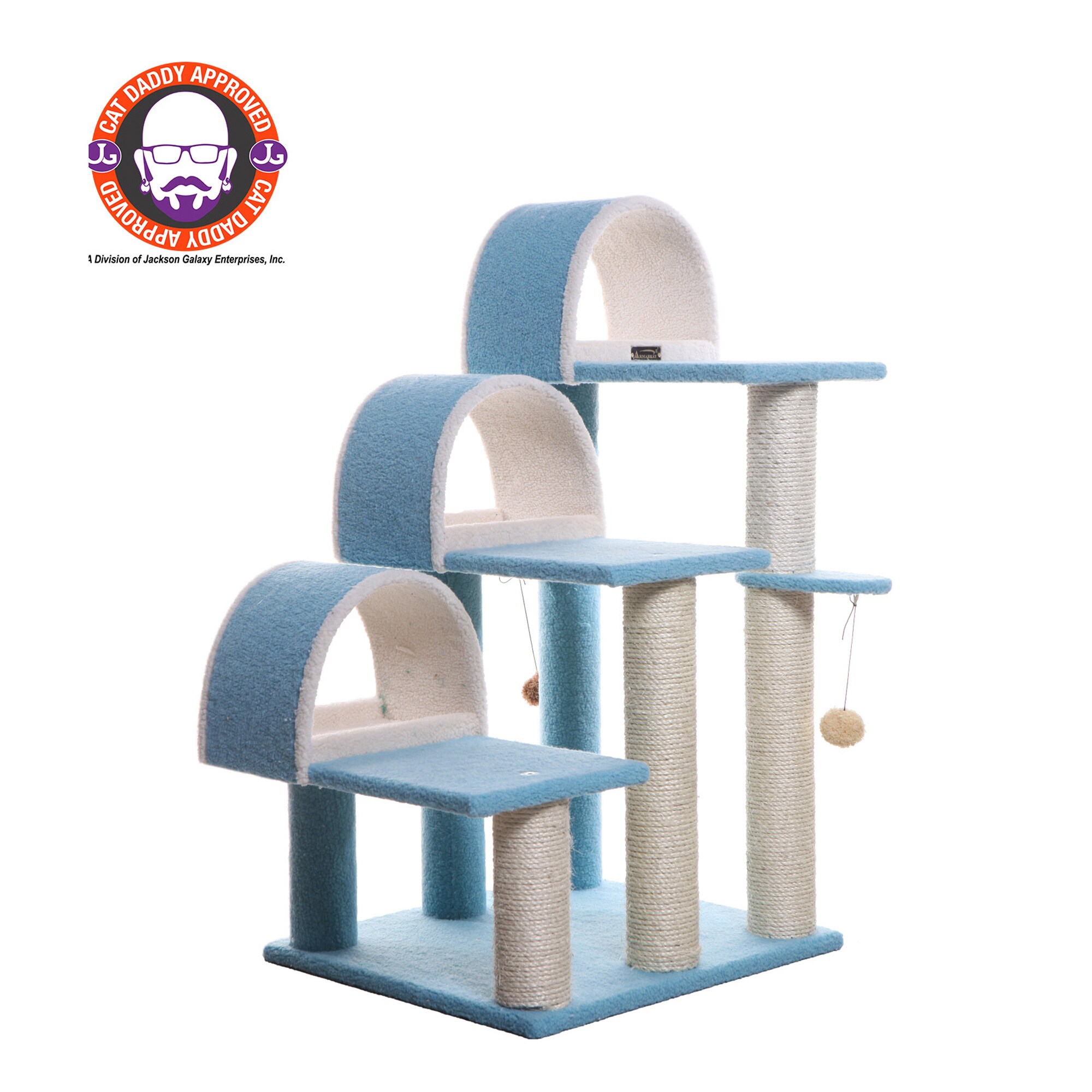 Armarkat B3803 38-in x 20-in Blue Fleece Cat Shelves
