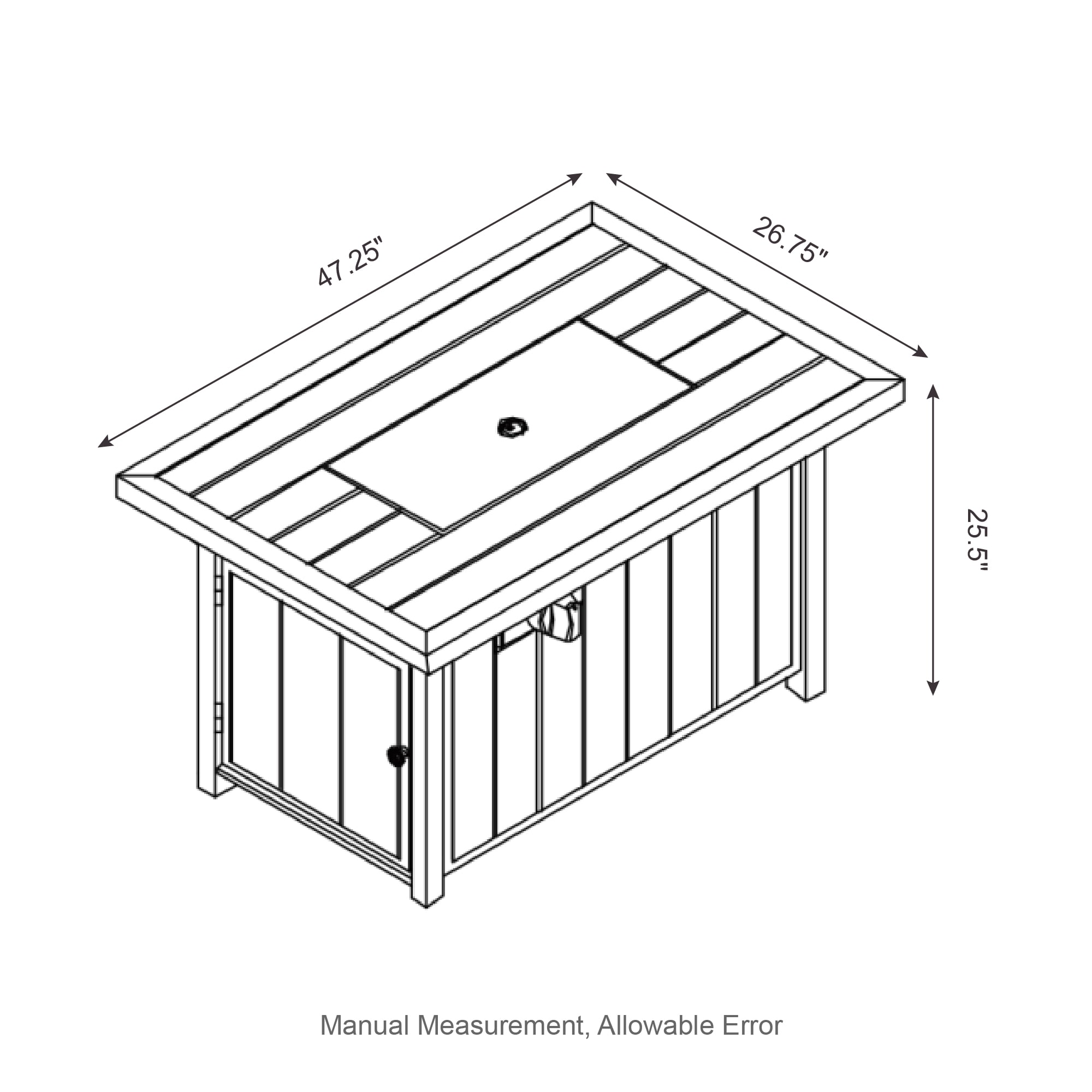 Glitzhome GH2022600013 Outdoor-Gas-Firepits - View #5