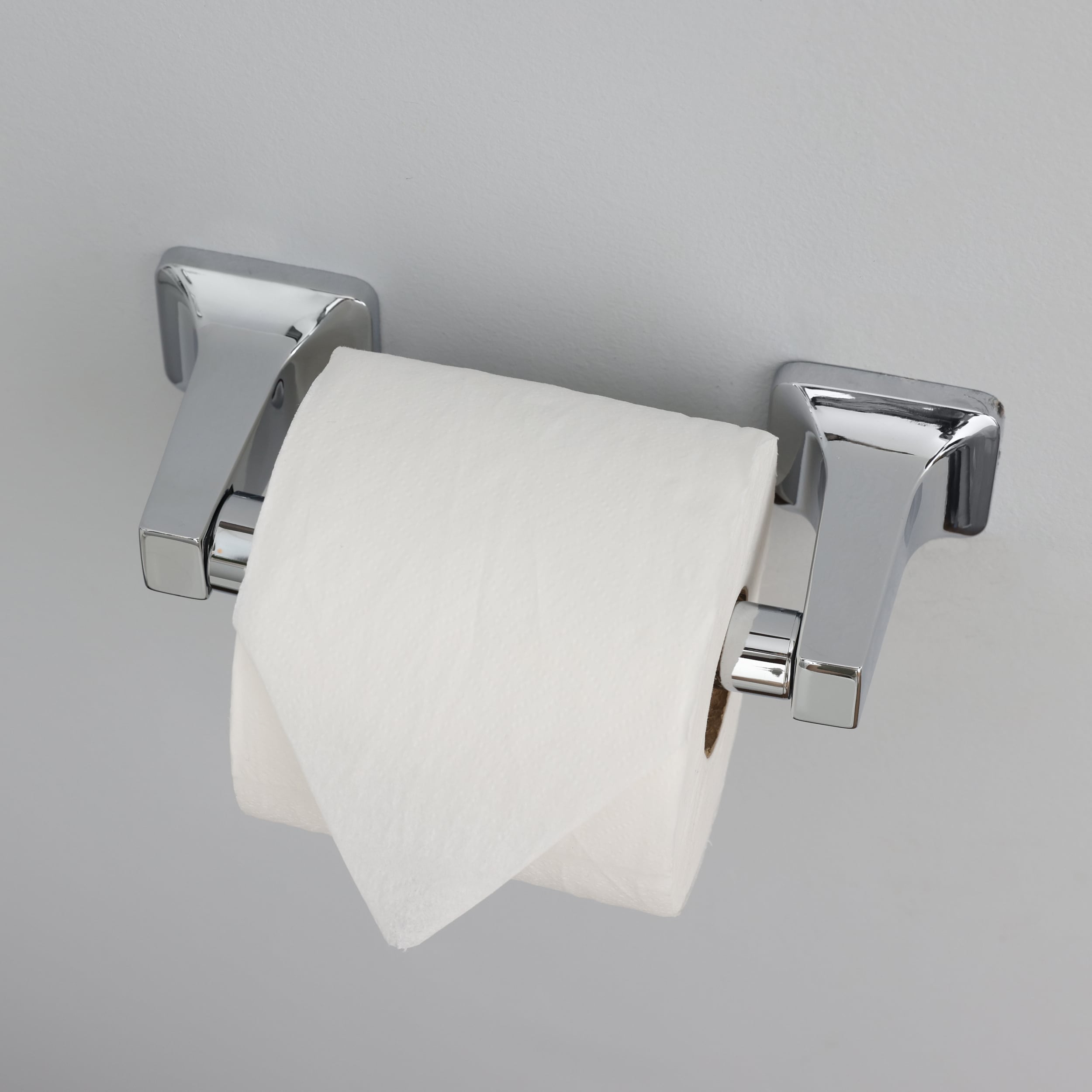 Project Source Seton Brushed Nickel Recessed Spring-Loaded Toilet Paper Holder | FSI SRTP Bnic