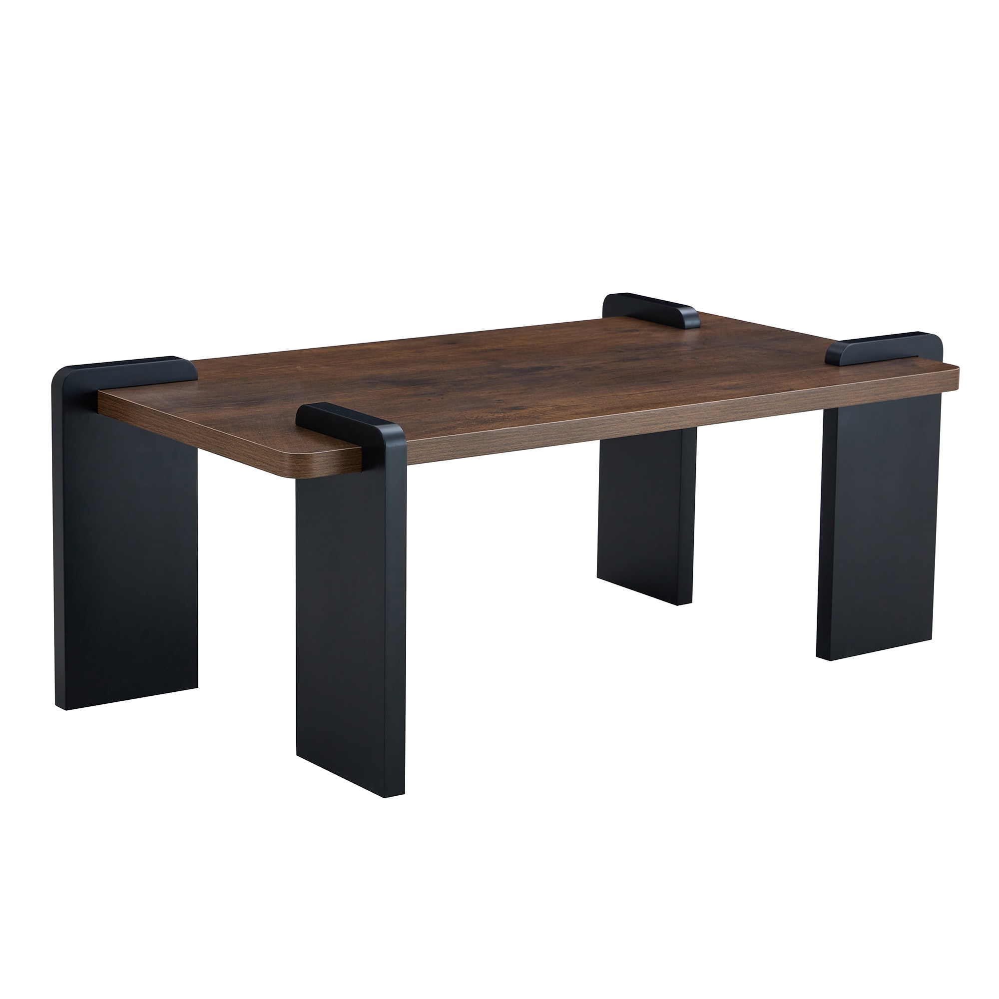 Bybafun YD2400044 MDF Black 39.3-in W x 17.7-in H Coffee Table