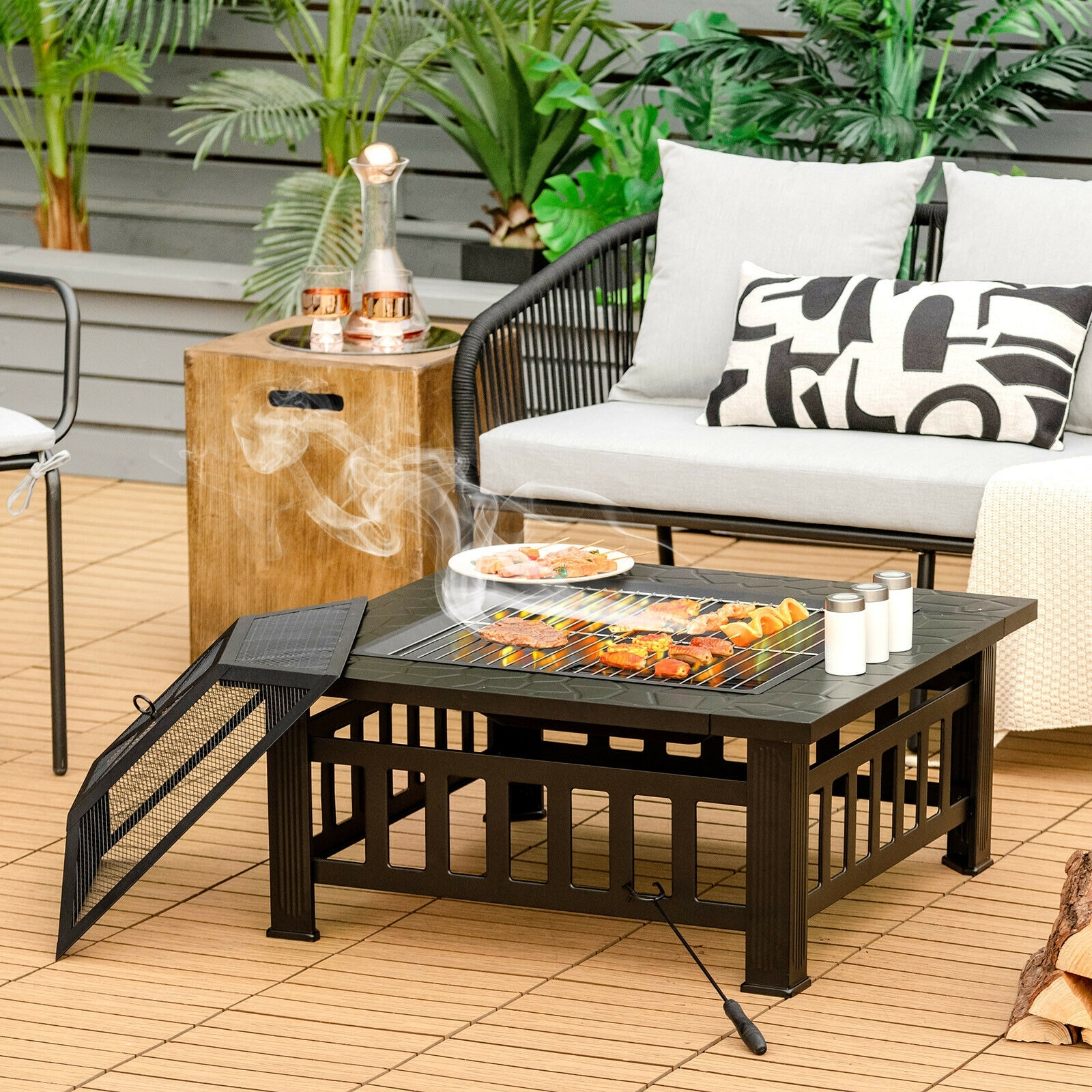 Forclover ALBA-RDWFP Outdoor-Woodburning-Firepits - View #7