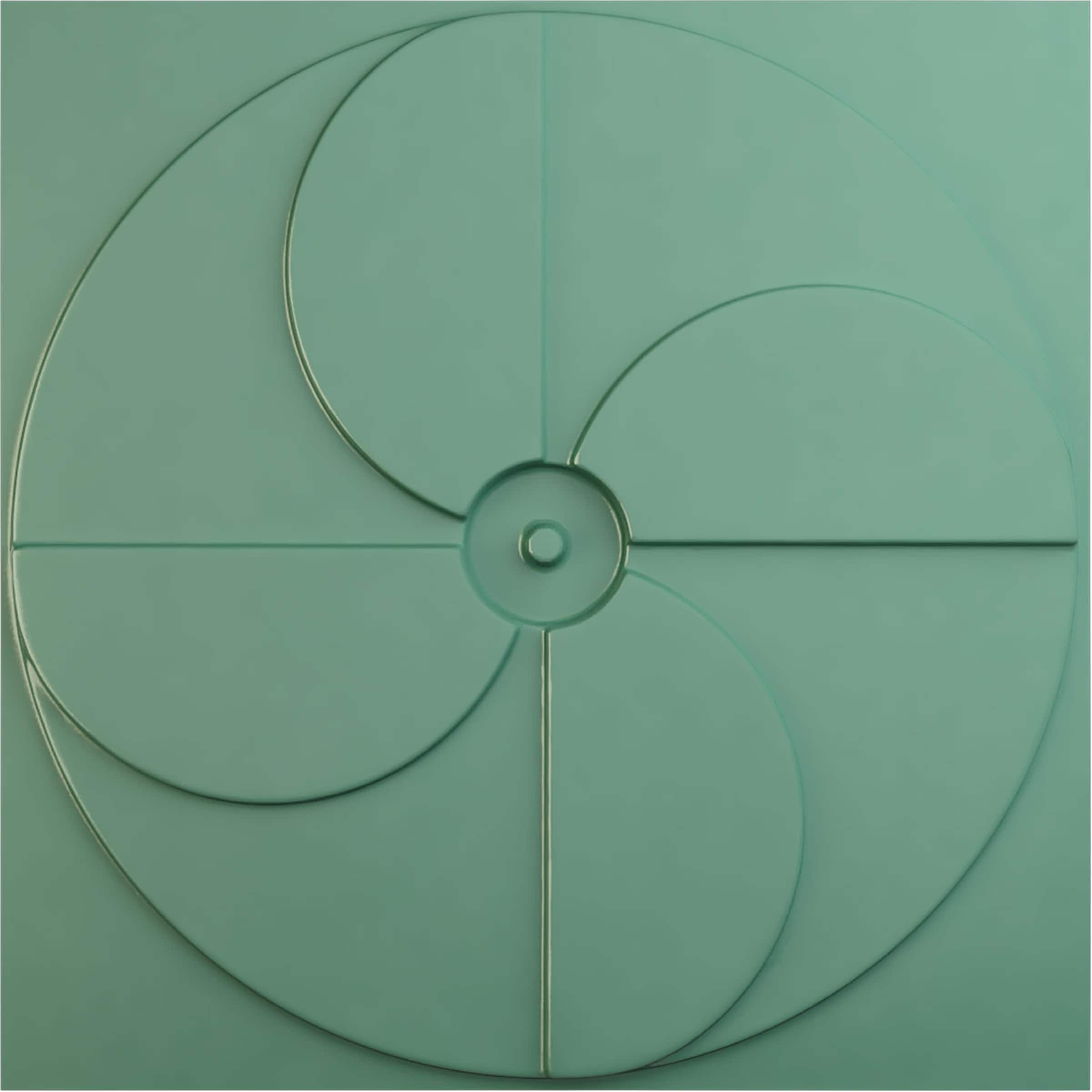 Ekena Millwork WP20X20WIFSM 19-5/8-in x 19-5/8-in Embossed Paintable/Stainable Green PVC Wall Panel (