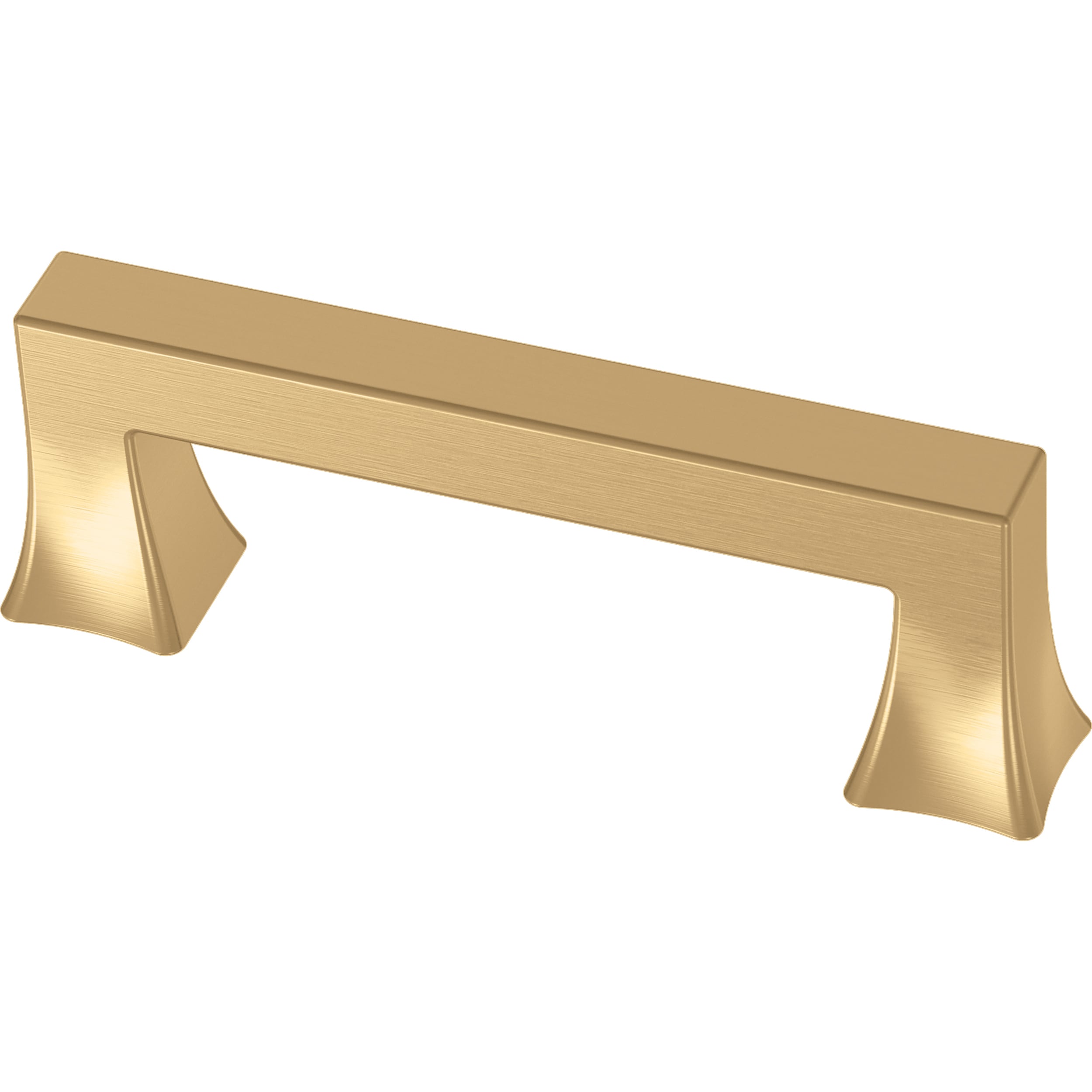 allen + roth P43418W-117-C Margaret 3-in , 76mm Center to Center Brushed Brass Arch Handle