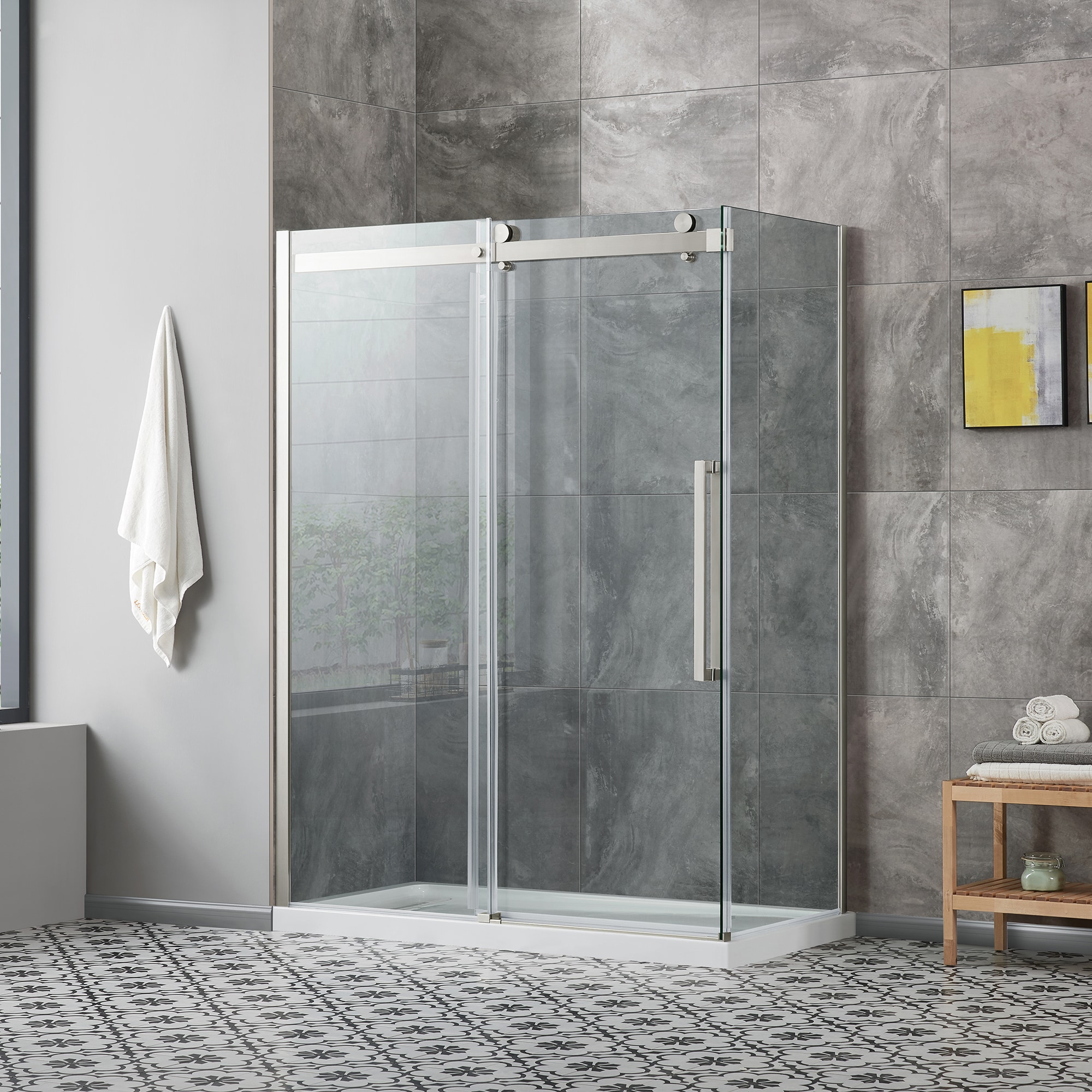 OVE Decors 15SKA-BELS60-SAT Alcove-Shower-Kit - View #3