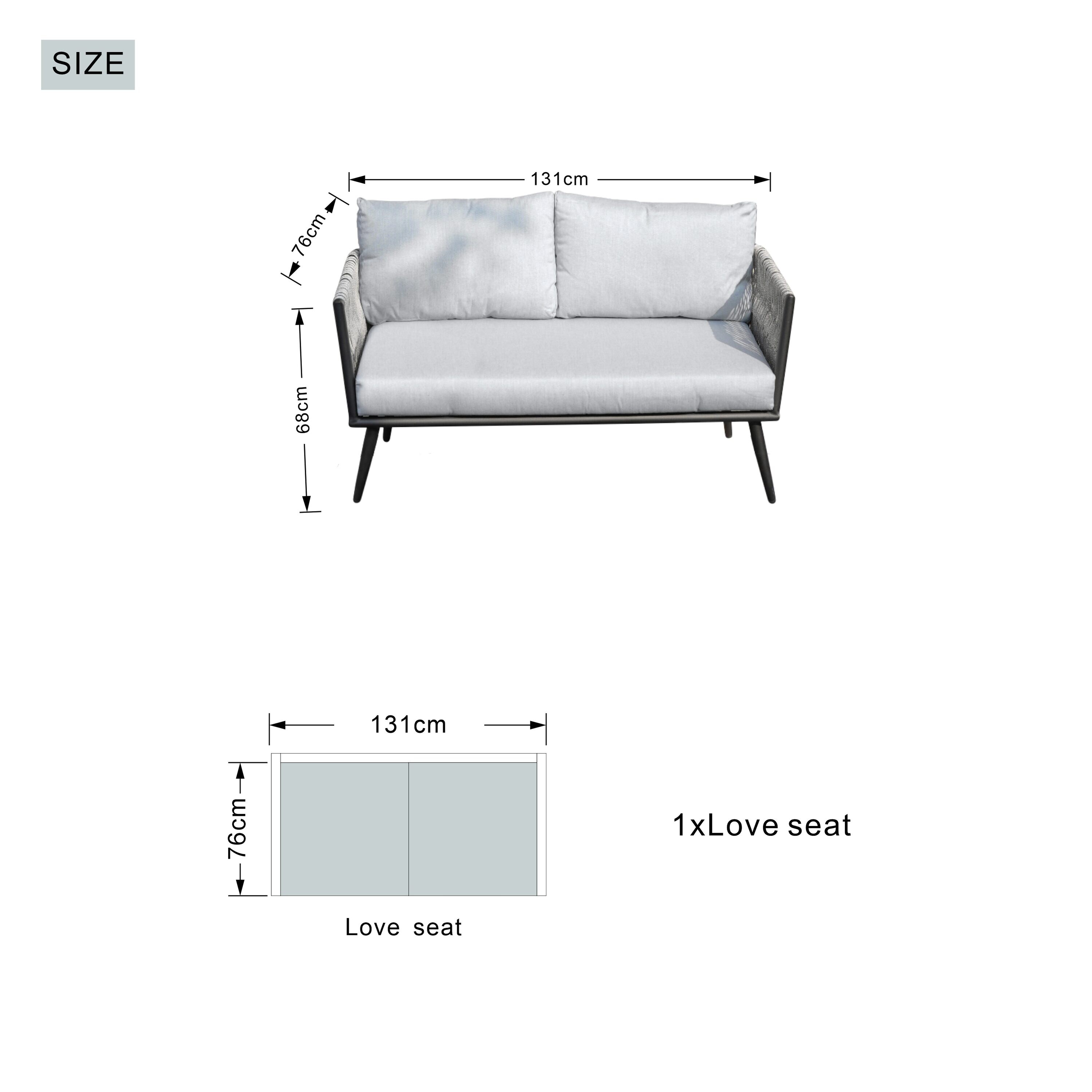 Direct Wicker DWS-1649B-BE Patio-Conversation-Sets - View #11
