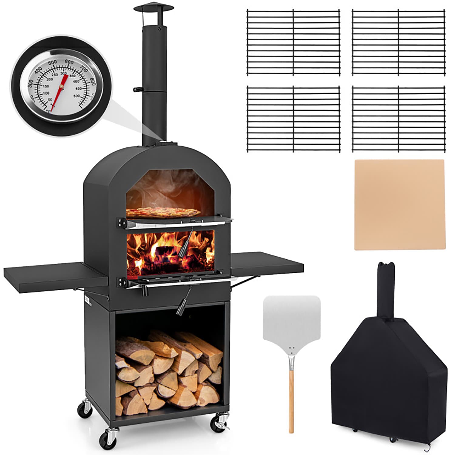 GZMR MO-NP11737 Outdoor-Pizza-Ovens - View #3