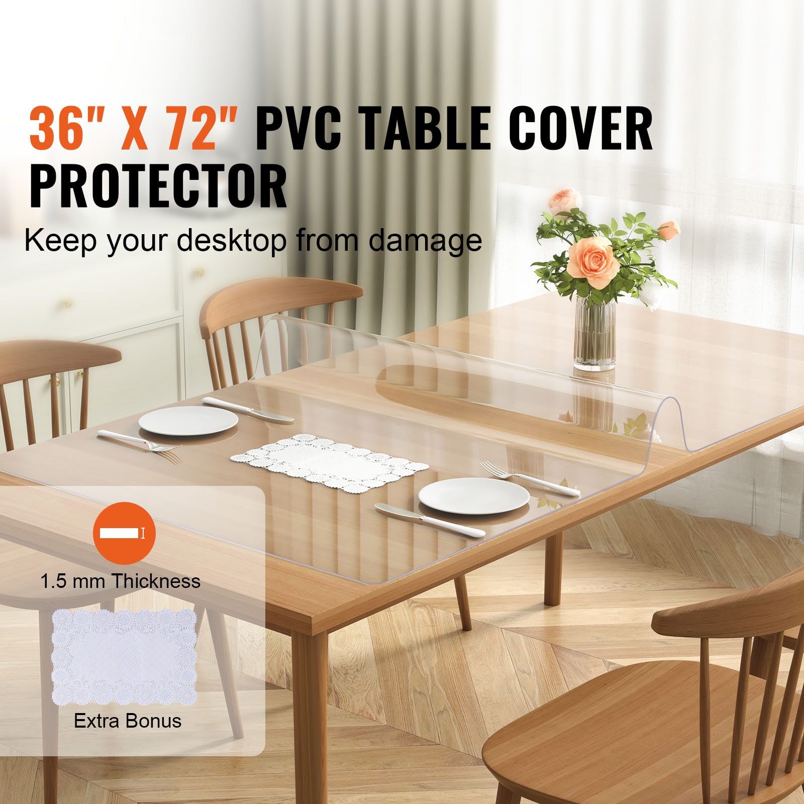 VEVOR ZFXZBYCTMSPVC3UL1V0 Table-Covers - View #3