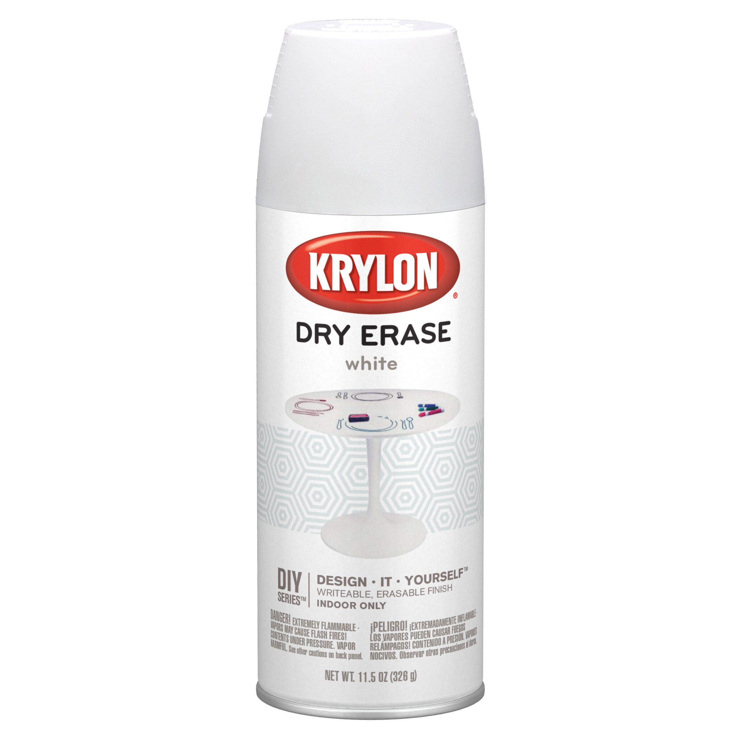 Krylon Gloss White Dry Erase Enamel Latex Interior Paint (1-quart) in the  Interior Paint department at