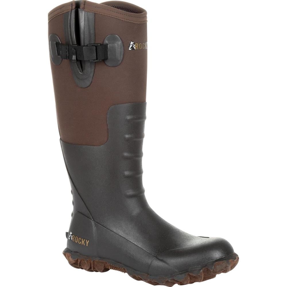 Rocky Womens Dark Brown Waterproof Work Boots Size: 6 Medium in the ...