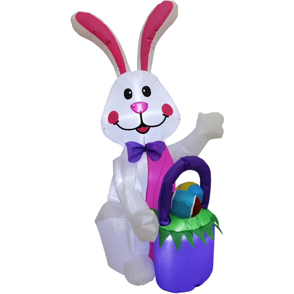 Fraser Hill Farm FHINESTBN041-L 48-in H Lighted Easter Inflatable