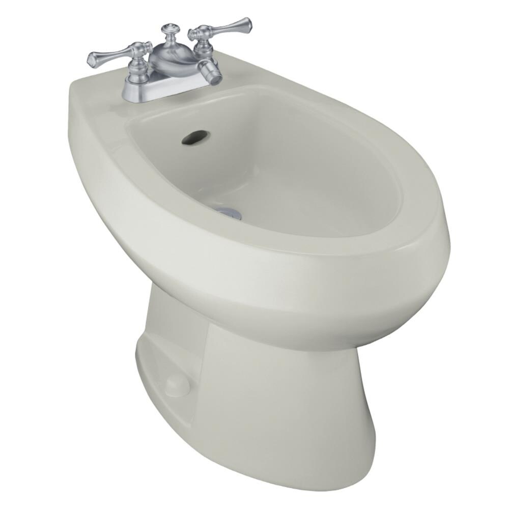 KOHLER Amaretto 15in H Ice Grey Elongated Bidet in the Bidets