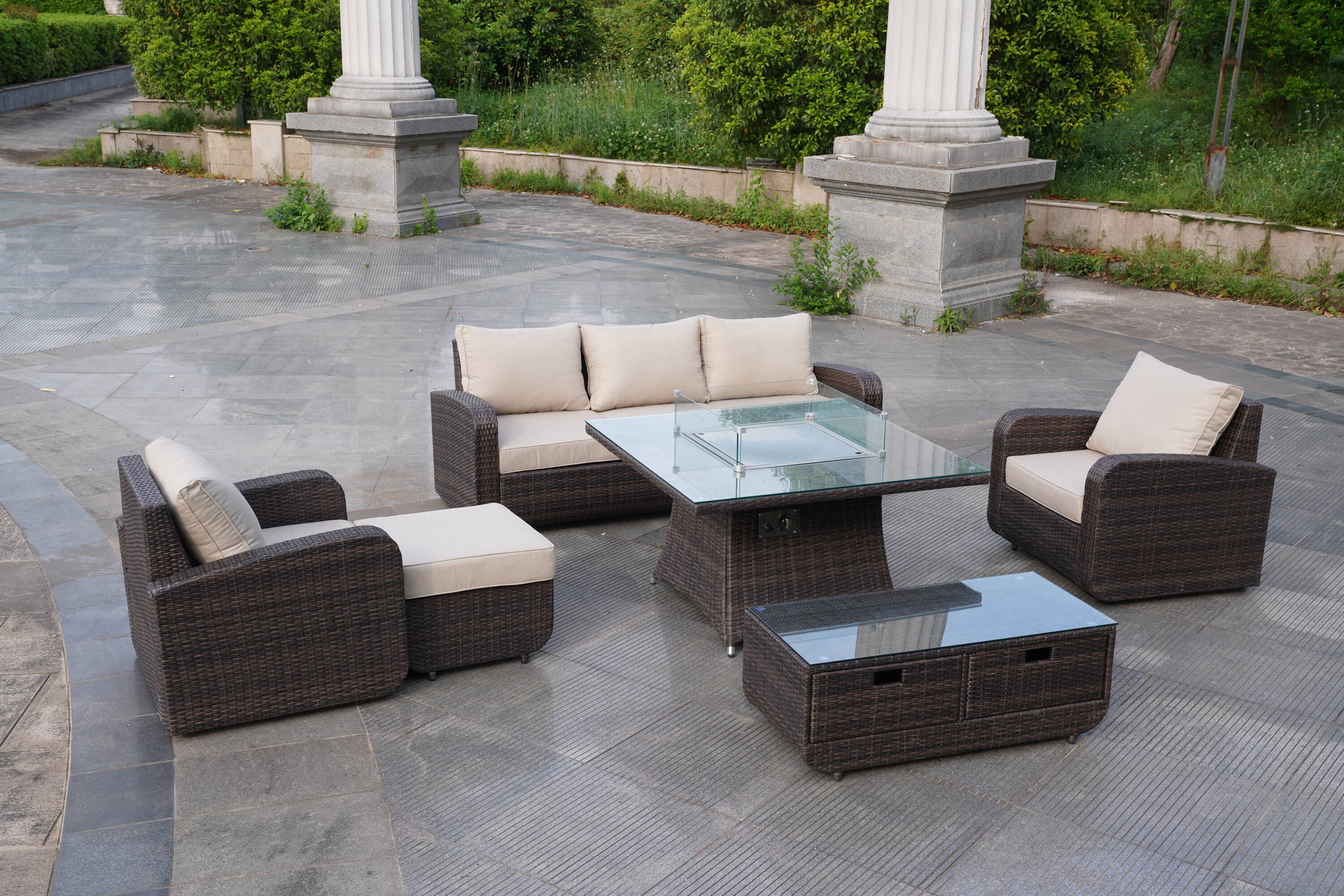 Direct Wicker DWG-1104&1515-BR Patio-Dining-Sets - View #10