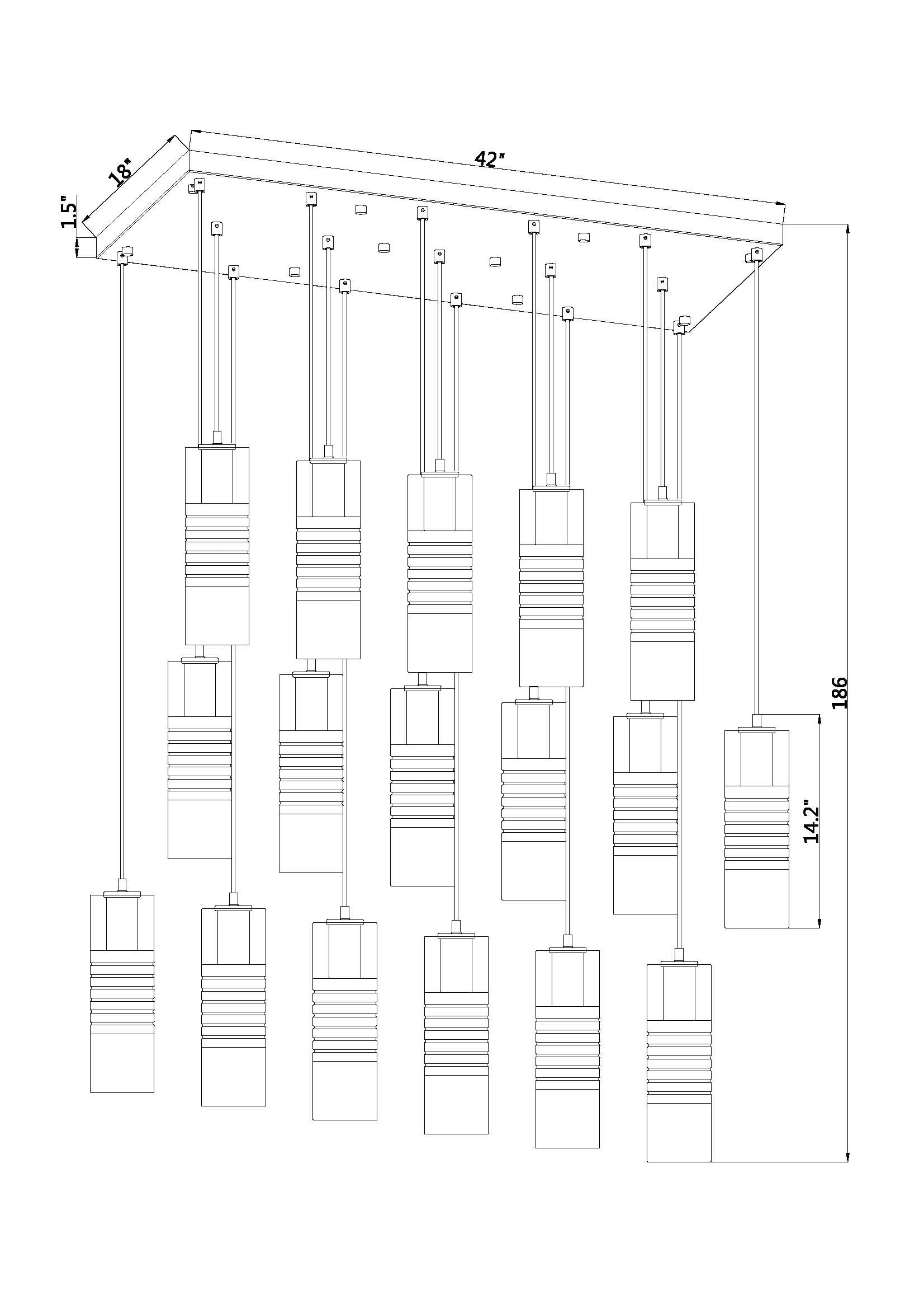 Z-Lite 824P-17L-BN b090015 - View #8