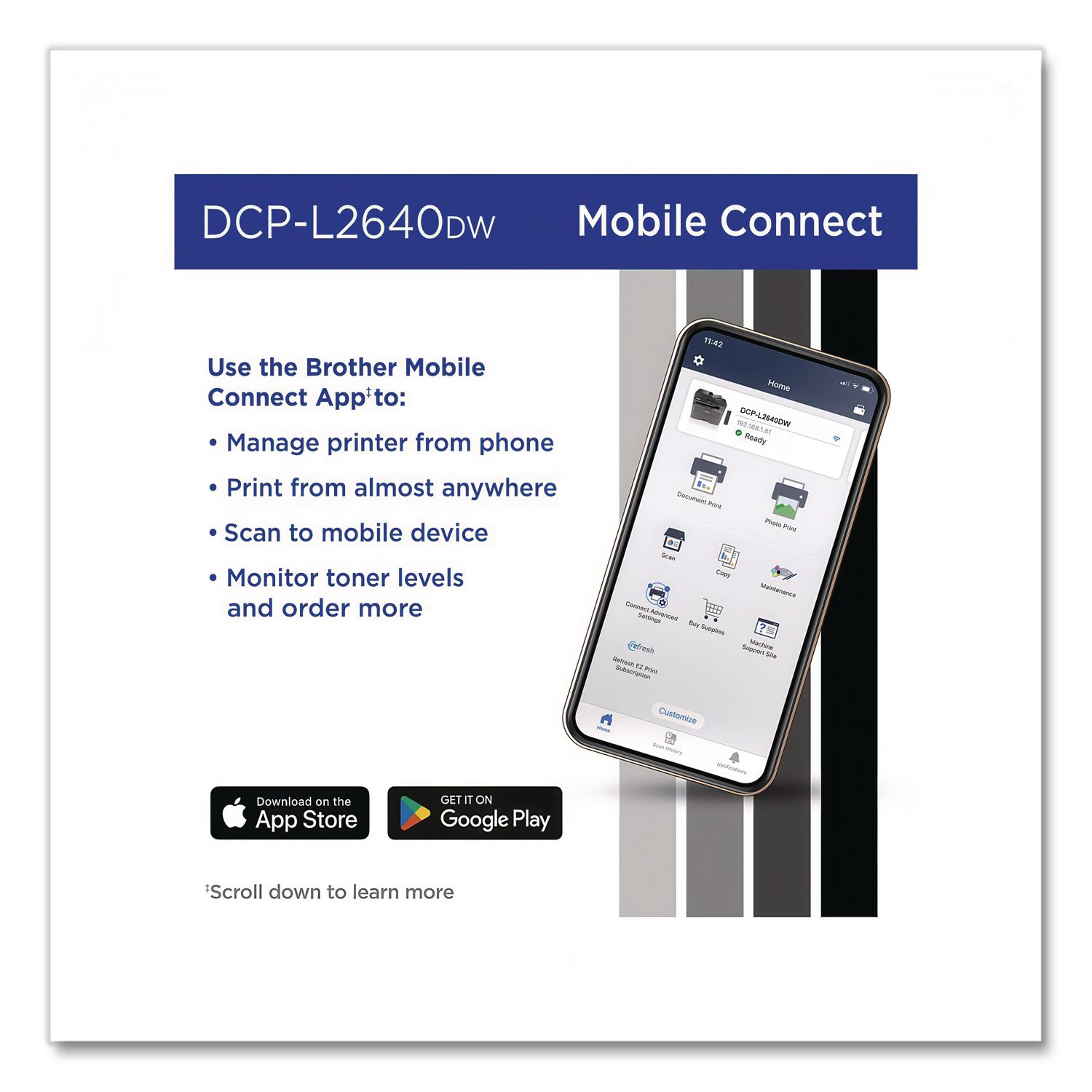 Brother DCPL2640DW printers - View #3