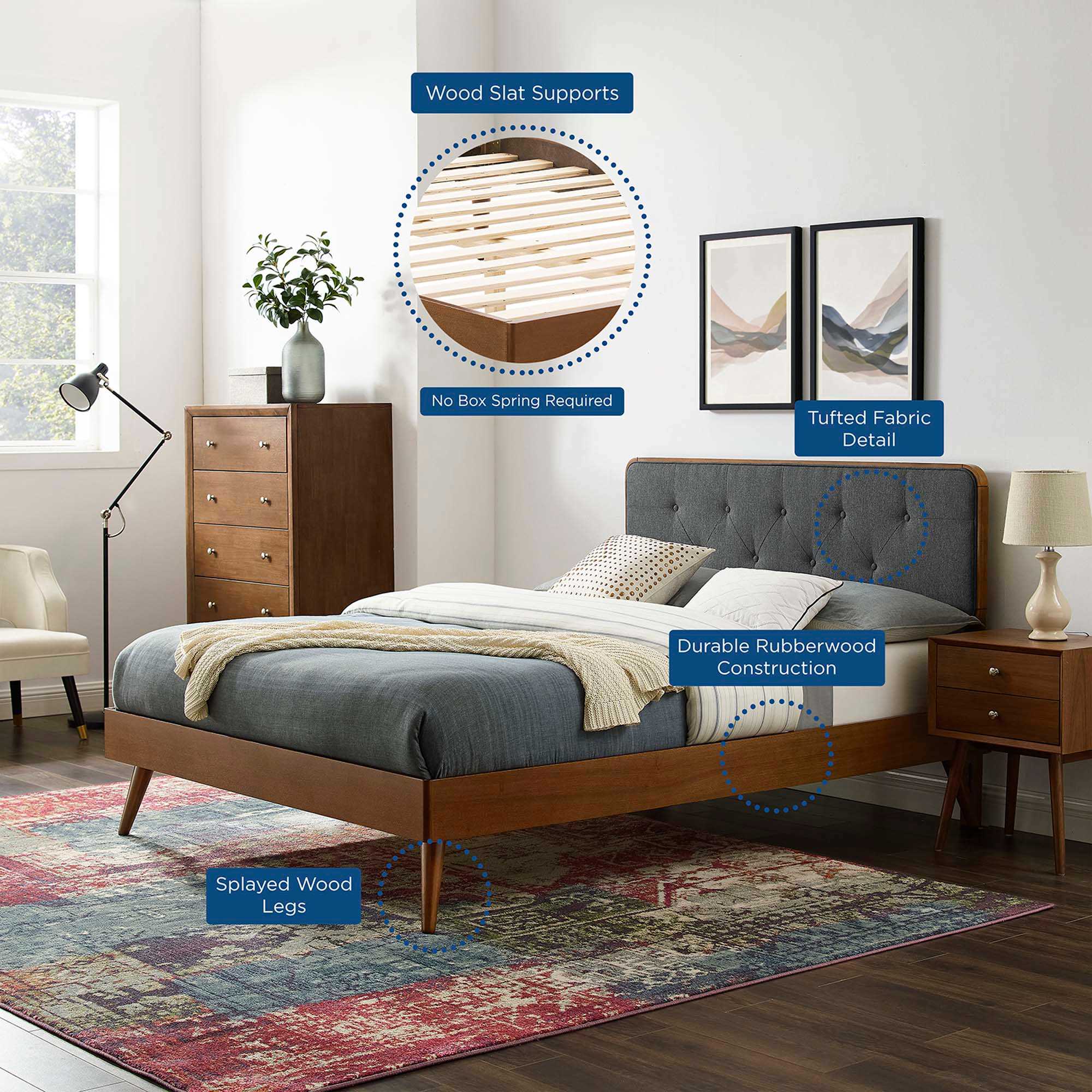 Modway MOD-6646-WAL-CHA beds - View #5