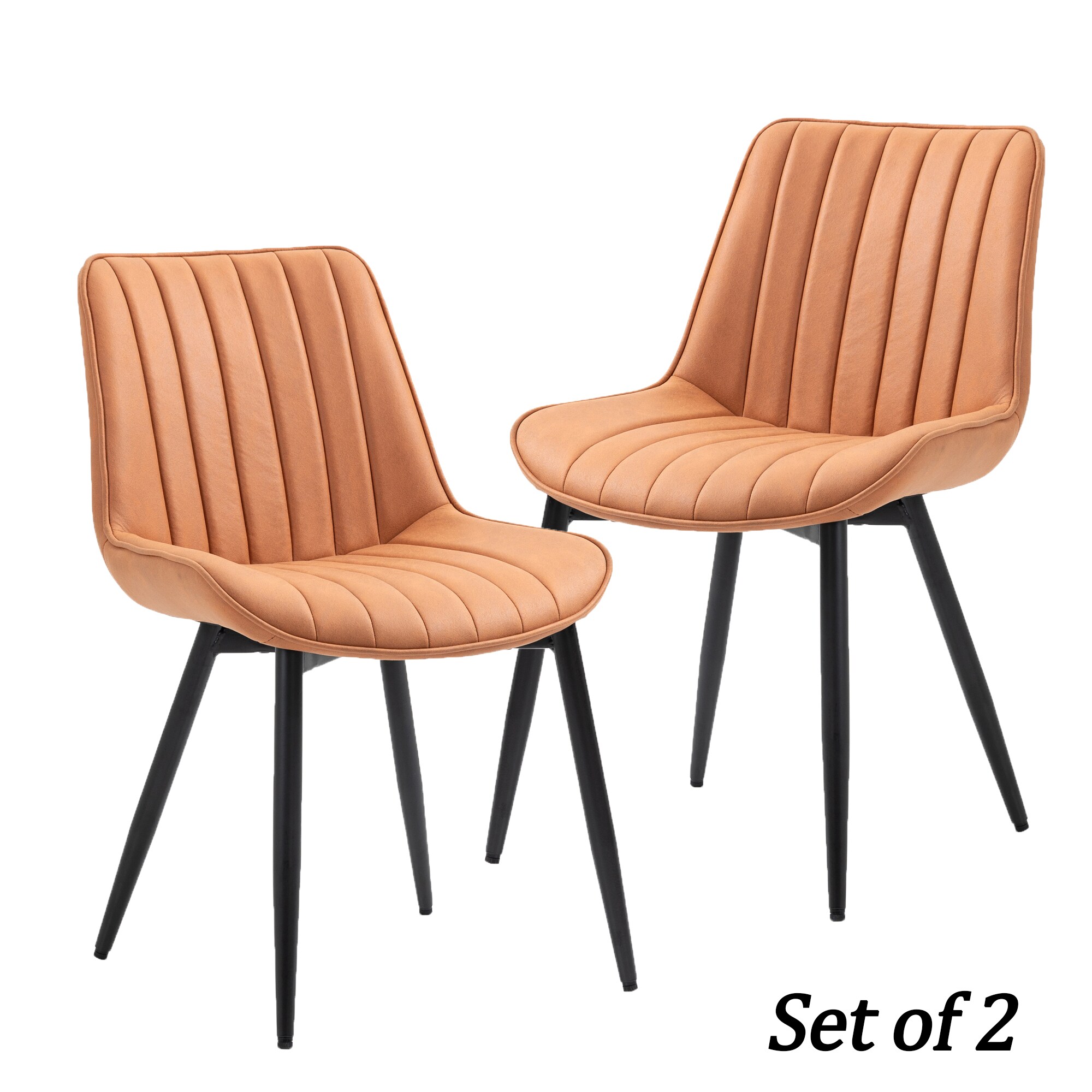 Sumyeg CHARLTON DARK GREY 3 Contemporary/Modern Microfiber Upholstered Dining Side Chair (Metal Frame)