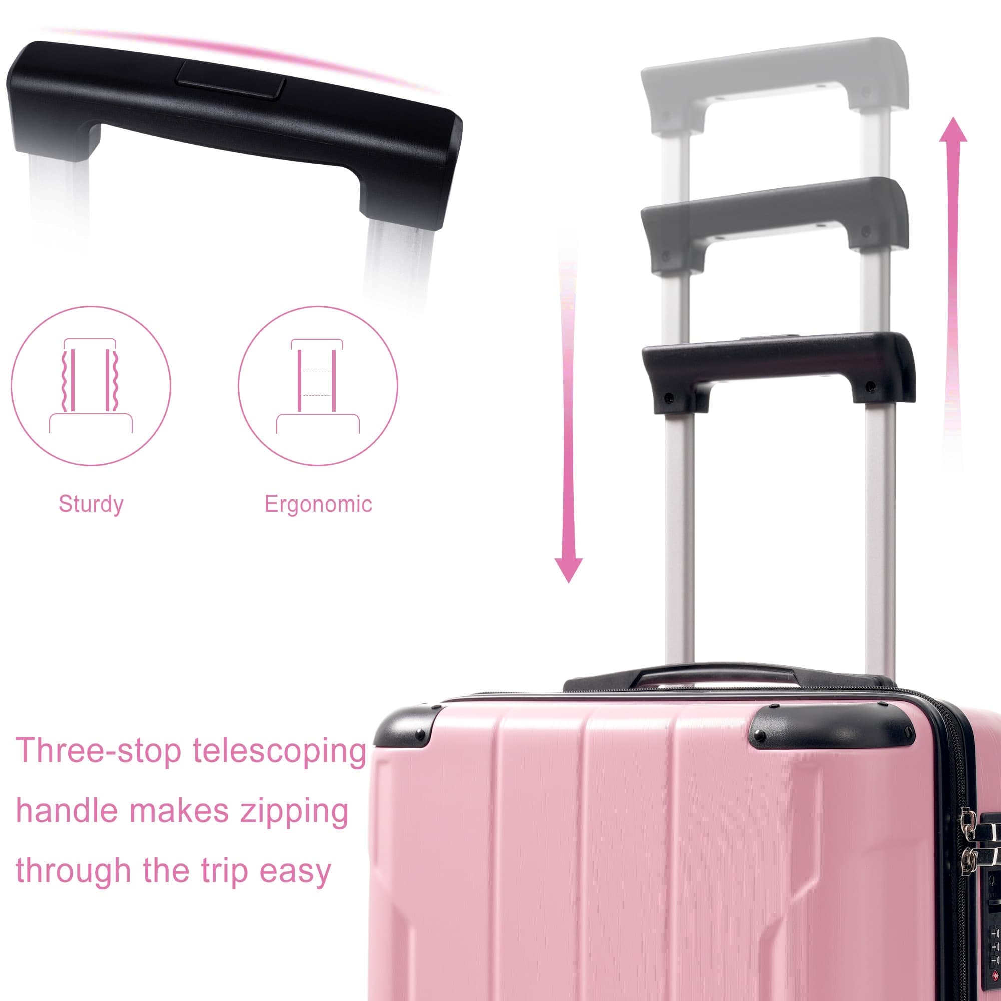 Vynxaria LEDD0568DJSNXLX017 Luggage-And-Luggage-Sets - View #7